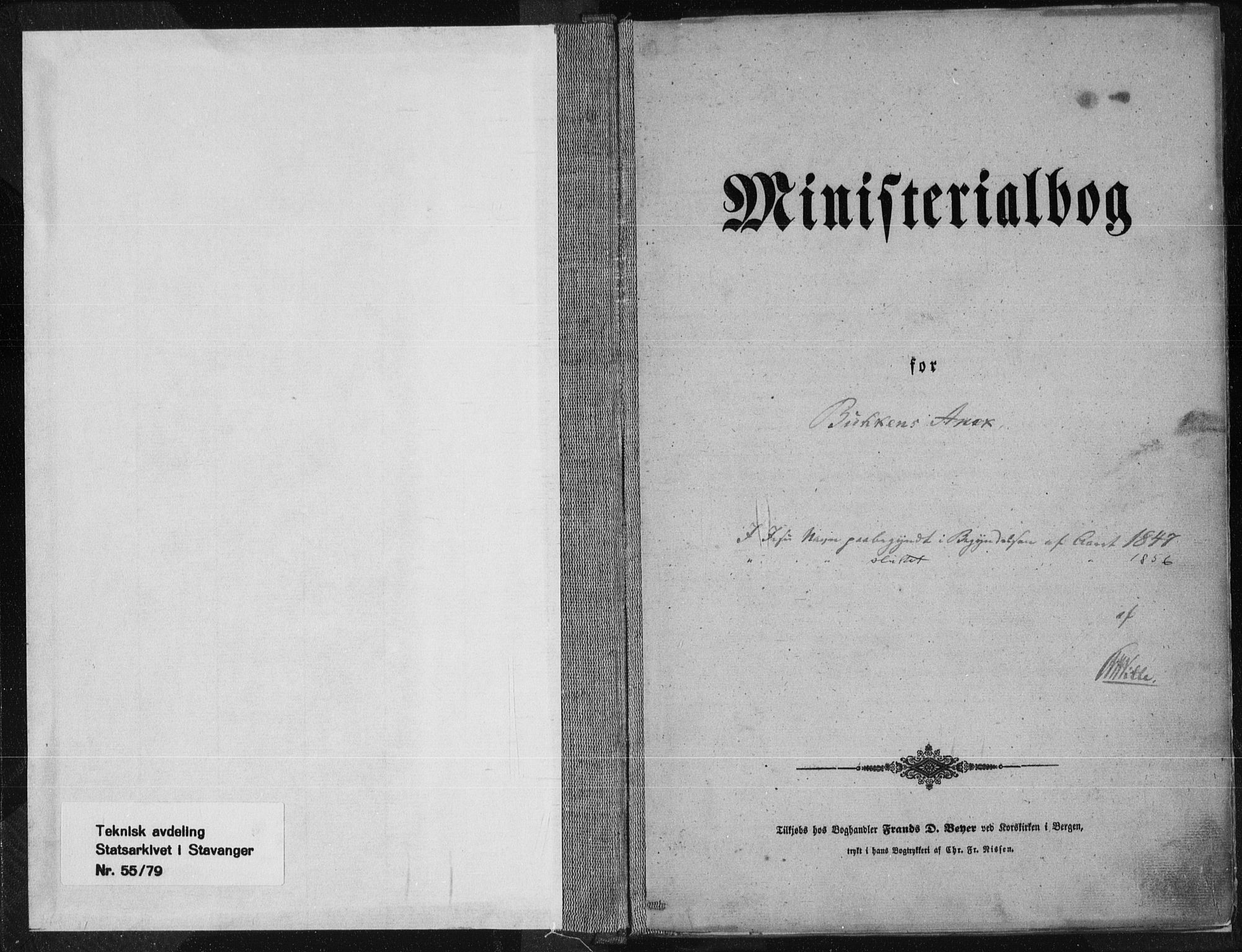 Tysvær sokneprestkontor, AV/SAST-A -101864/H/Ha/Haa/L0002: Ministerialbok nr. A 2, 1847-1856