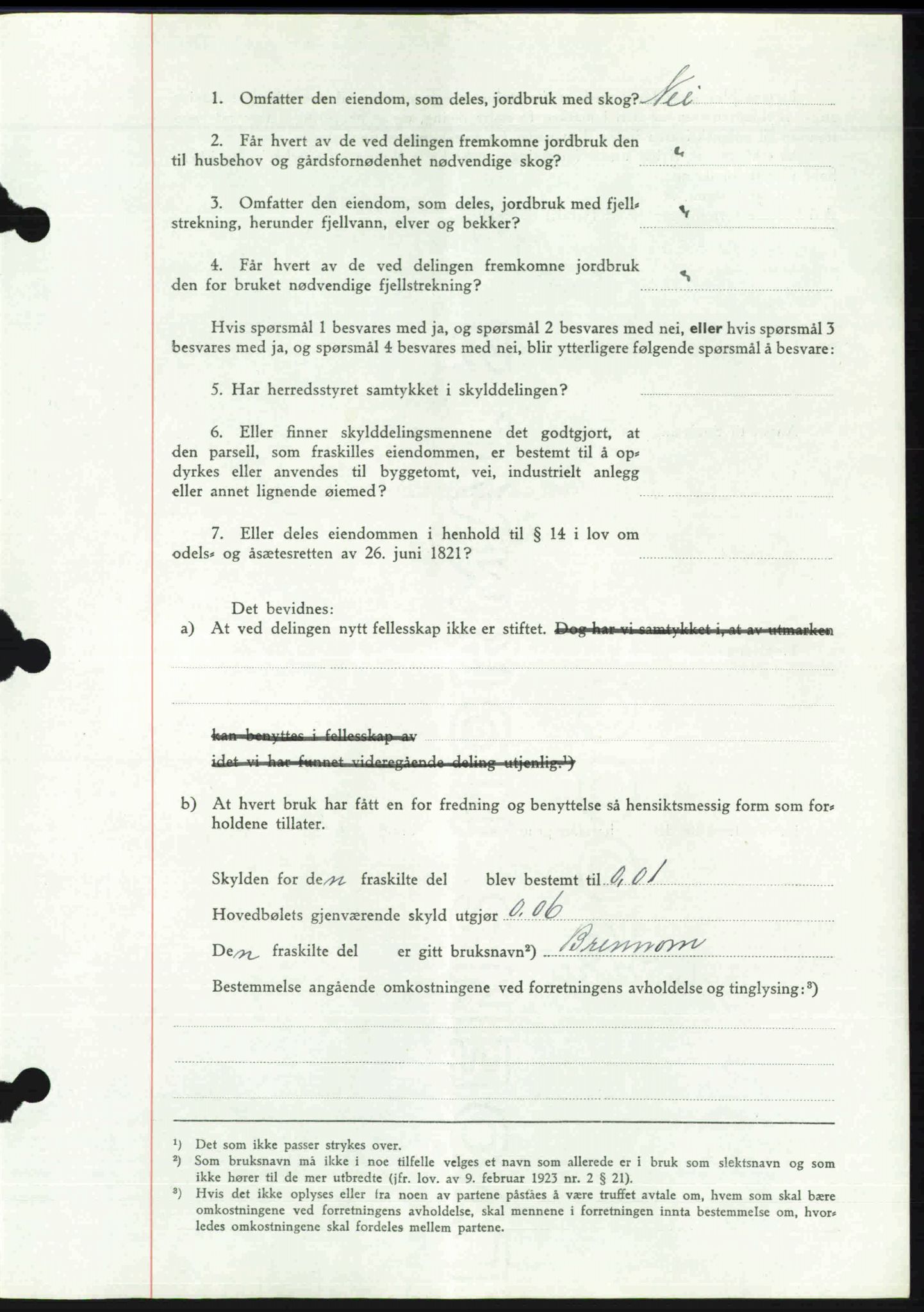 Toten tingrett, SAH/TING-006/H/Hb/Hbc/L0008: Pantebok nr. Hbc-08, 1941-1941, Dagboknr: 2237/1941