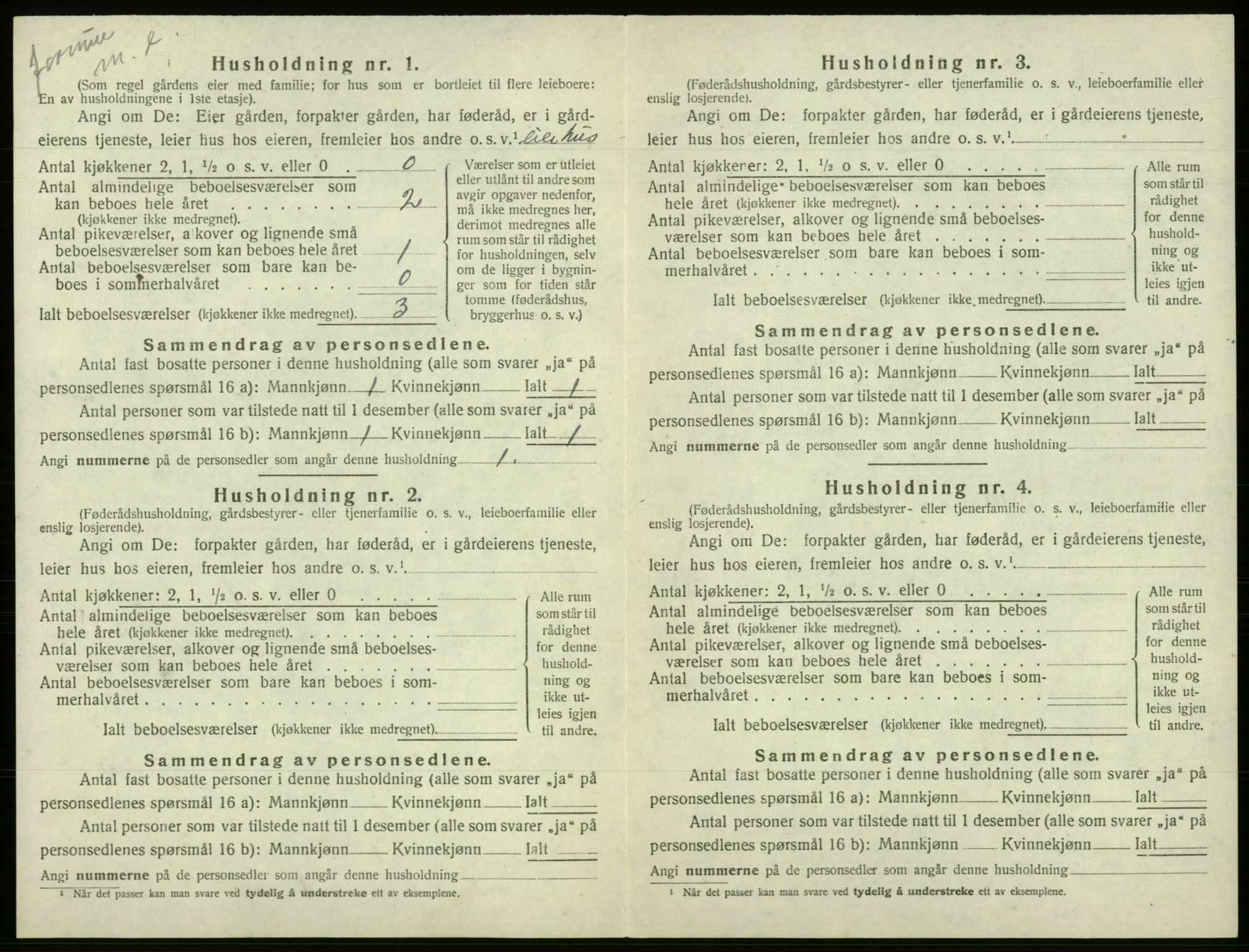 SAB, Folketelling 1920 for 1241 Fusa herred, 1920, s. 330