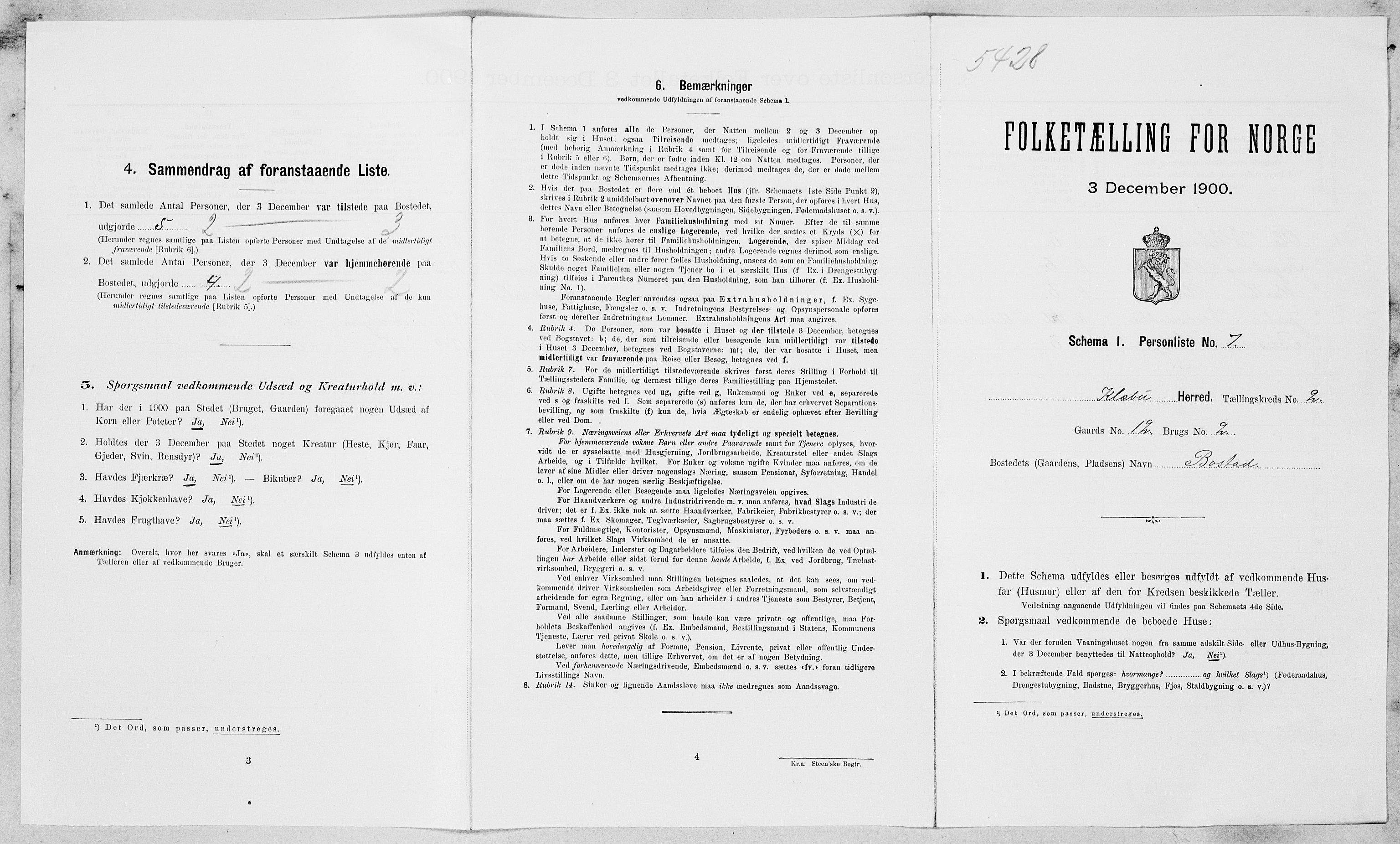 SAT, Folketelling 1900 for 1662 Klæbu herred, 1900, s. 82