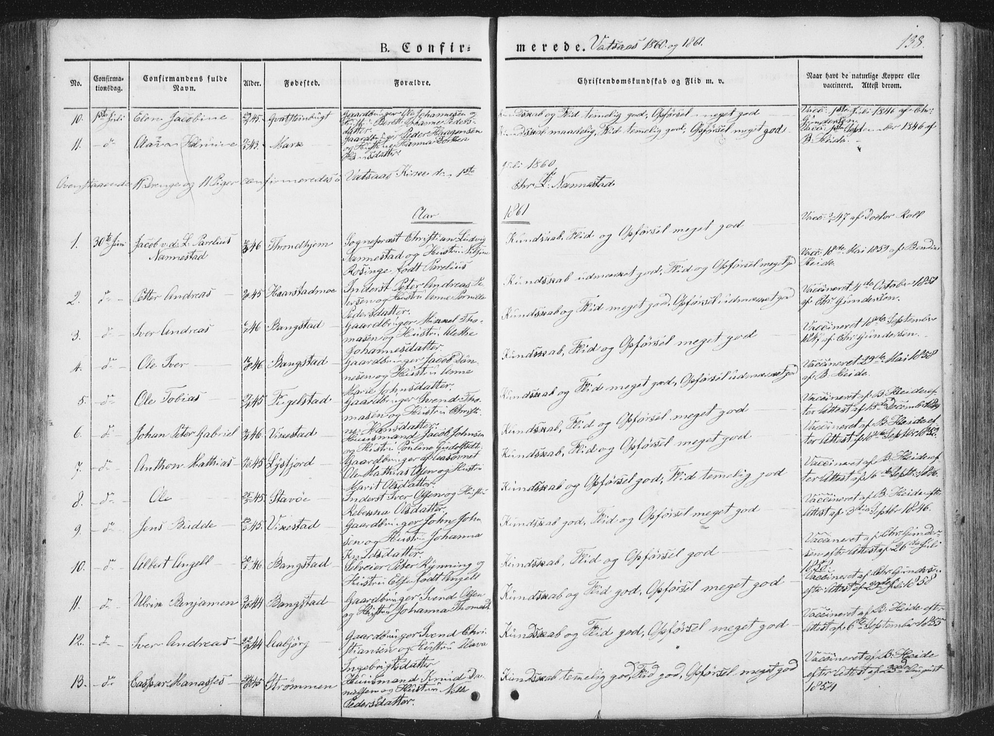 Ministerialprotokoller, klokkerbøker og fødselsregistre - Nordland, AV/SAT-A-1459/810/L0144: Ministerialbok nr. 810A07 /1, 1841-1862, s. 138