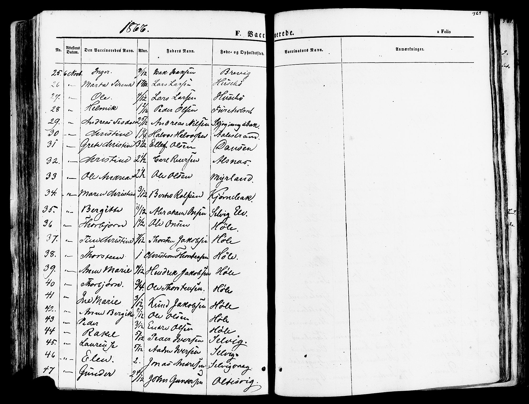Høgsfjord sokneprestkontor, SAST/A-101624/H/Ha/Haa/L0002: Ministerialbok nr. A 2, 1855-1885, s. 363