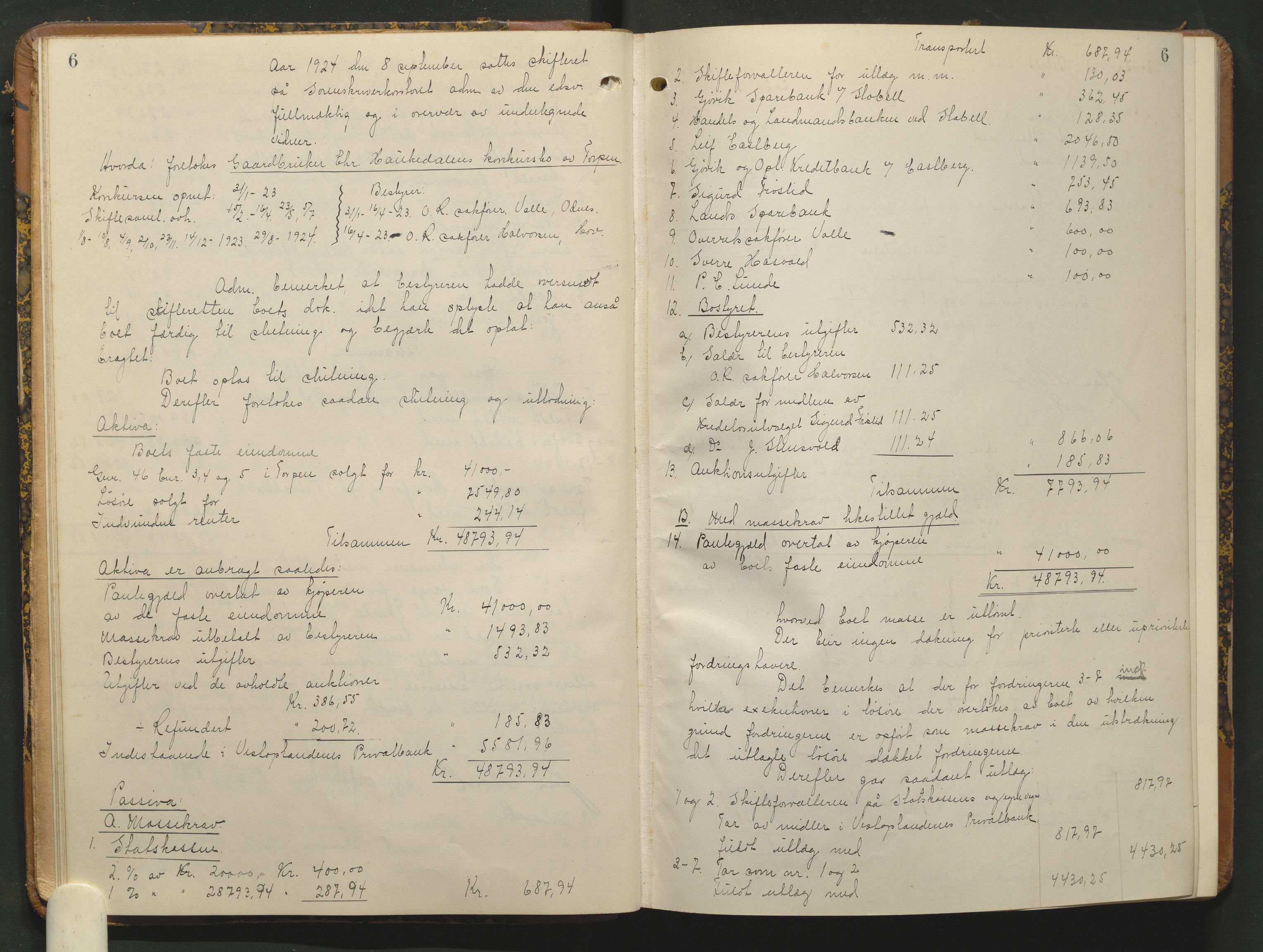 Hadeland og Land tingrett, AV/SAH-TING-010/J/Jd/L0006: Skifteutlodningsprotokoll, 1924-1929, s. 25