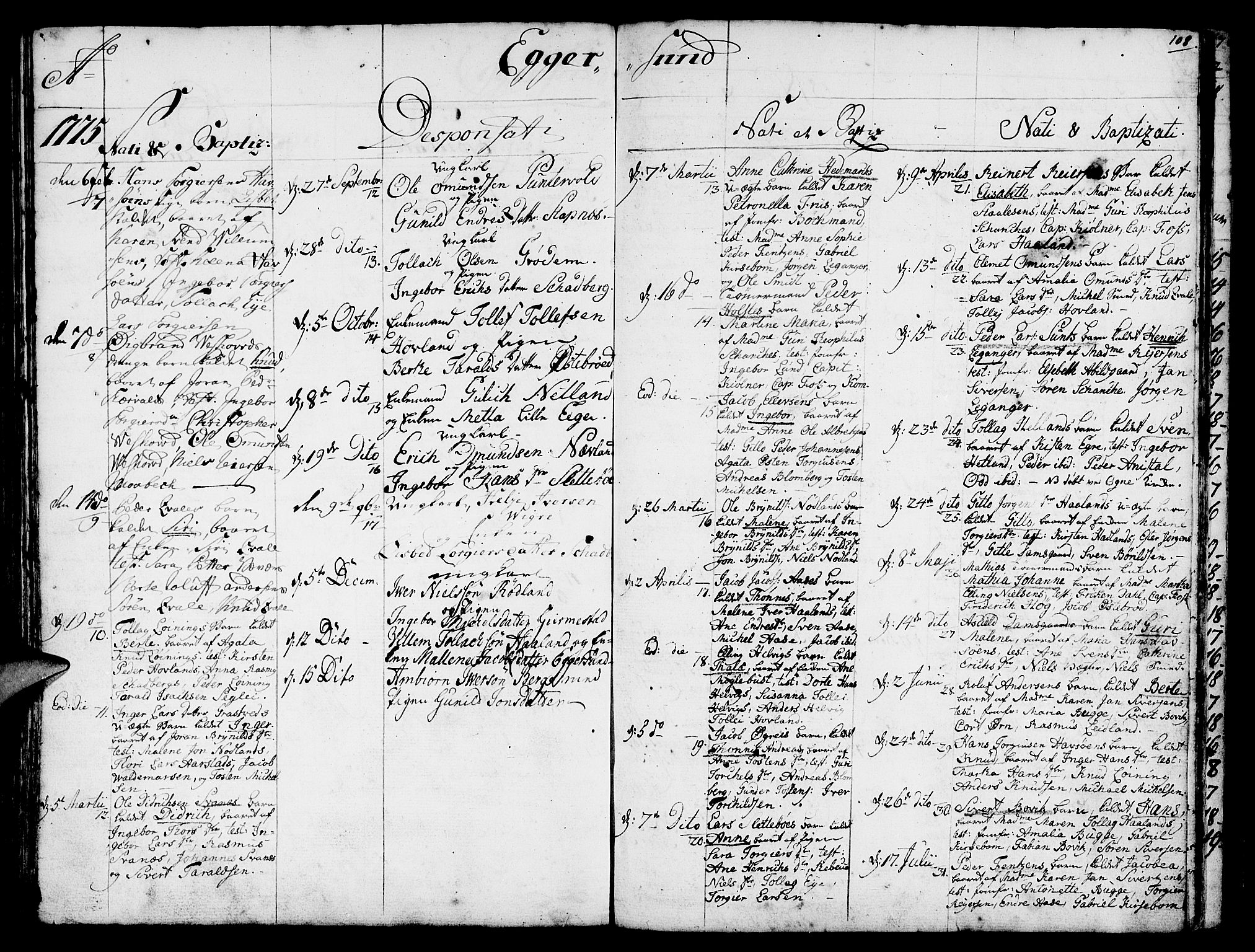 Eigersund sokneprestkontor, AV/SAST-A-101807/S08/L0003: Ministerialbok nr. A 3, 1758-1775, s. 108