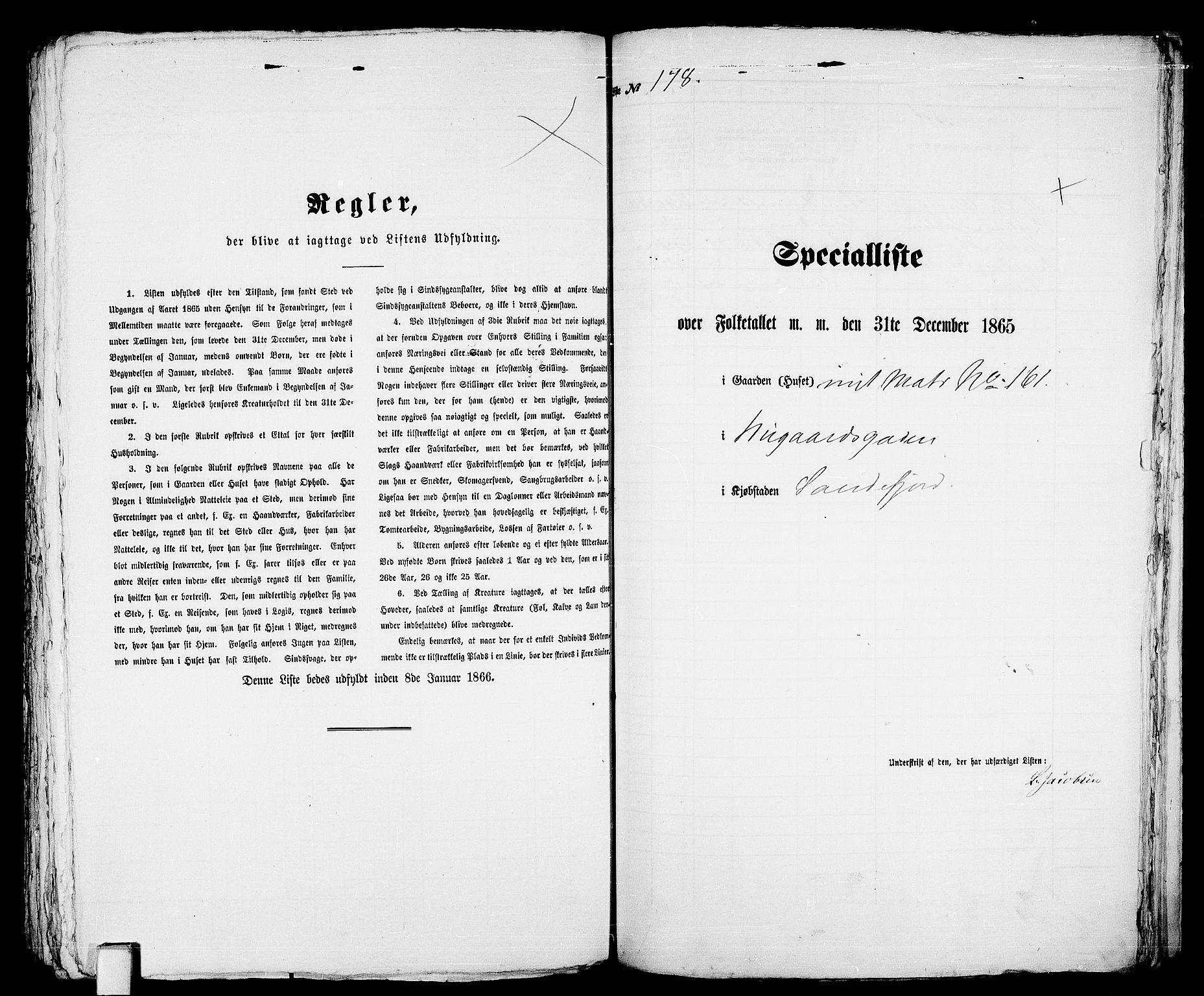 RA, Folketelling 1865 for 0706B Sandeherred prestegjeld, Sandefjord kjøpstad, 1865, s. 365