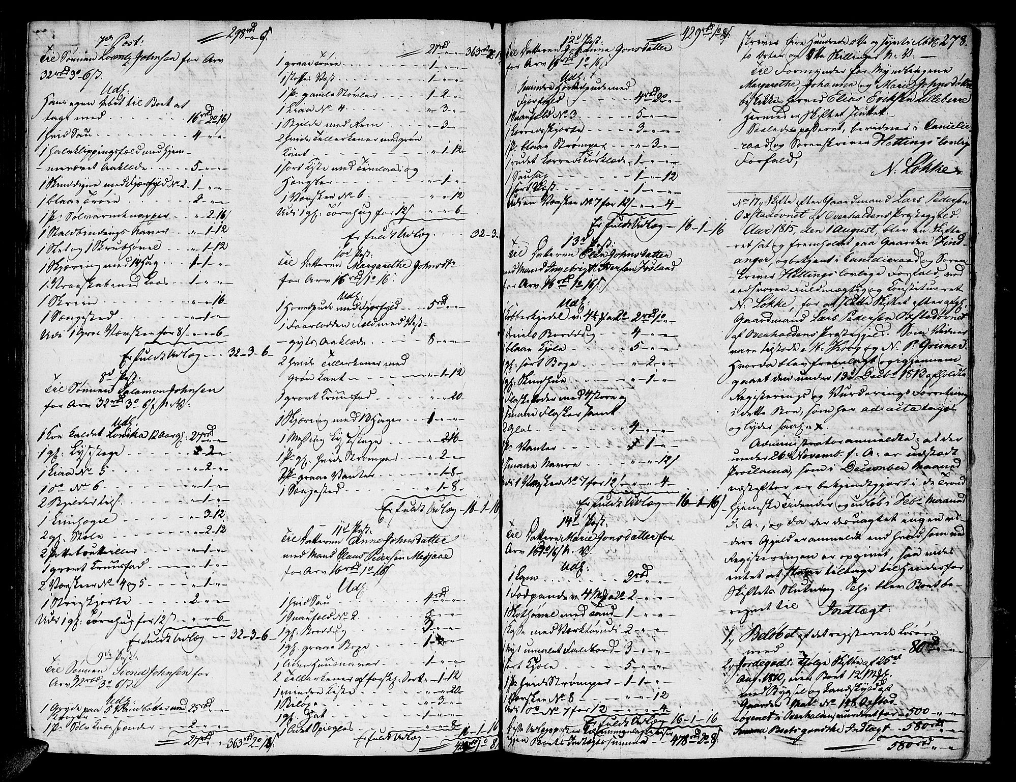 Namdal sorenskriveri, AV/SAT-A-4133/1/3/3A/L0036: Skifteprotokoll nr. 26, 1809-1815, s. 277b-278a