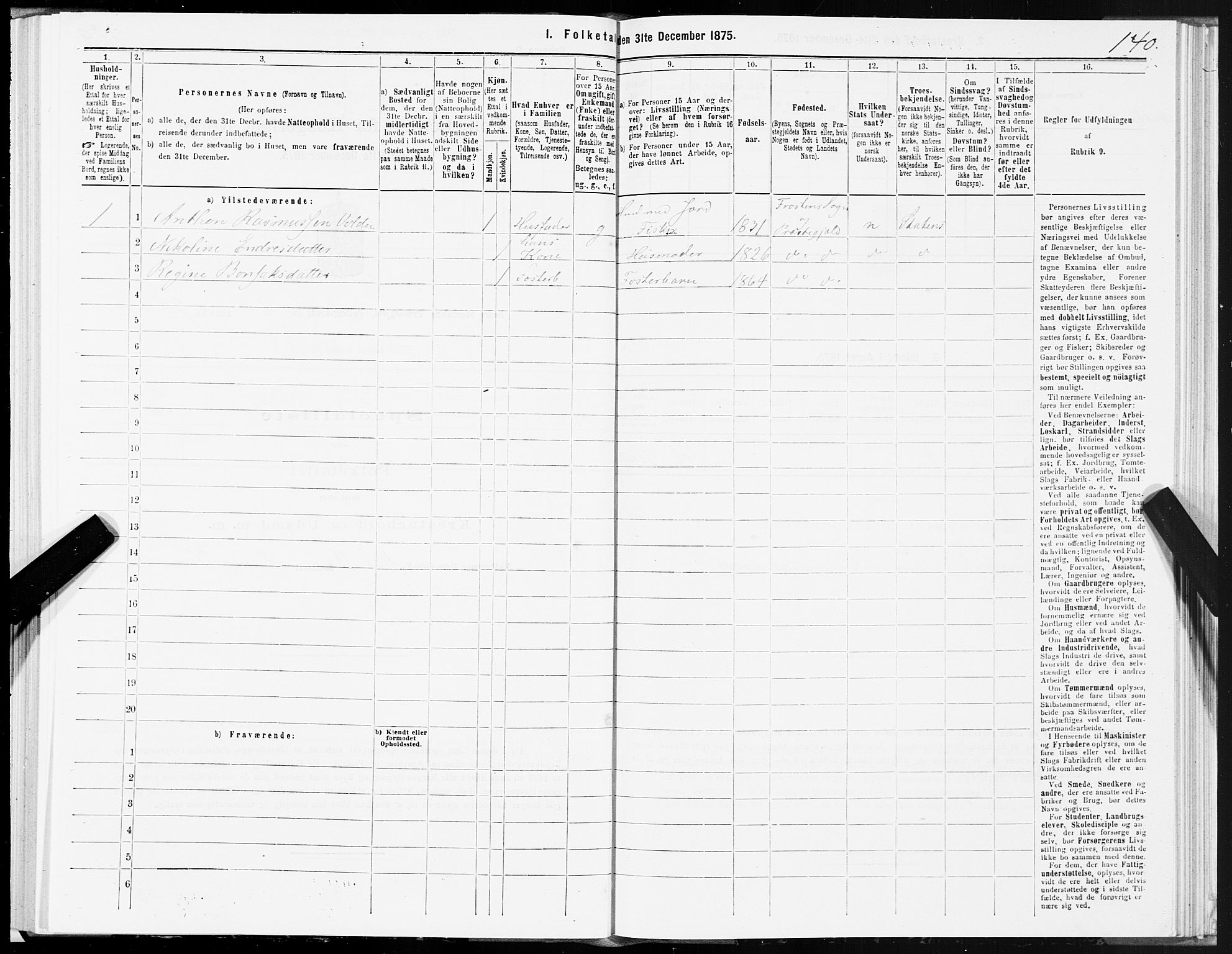 SAT, Folketelling 1875 for 1714P Nedre Stjørdal prestegjeld, 1875, s. 4140