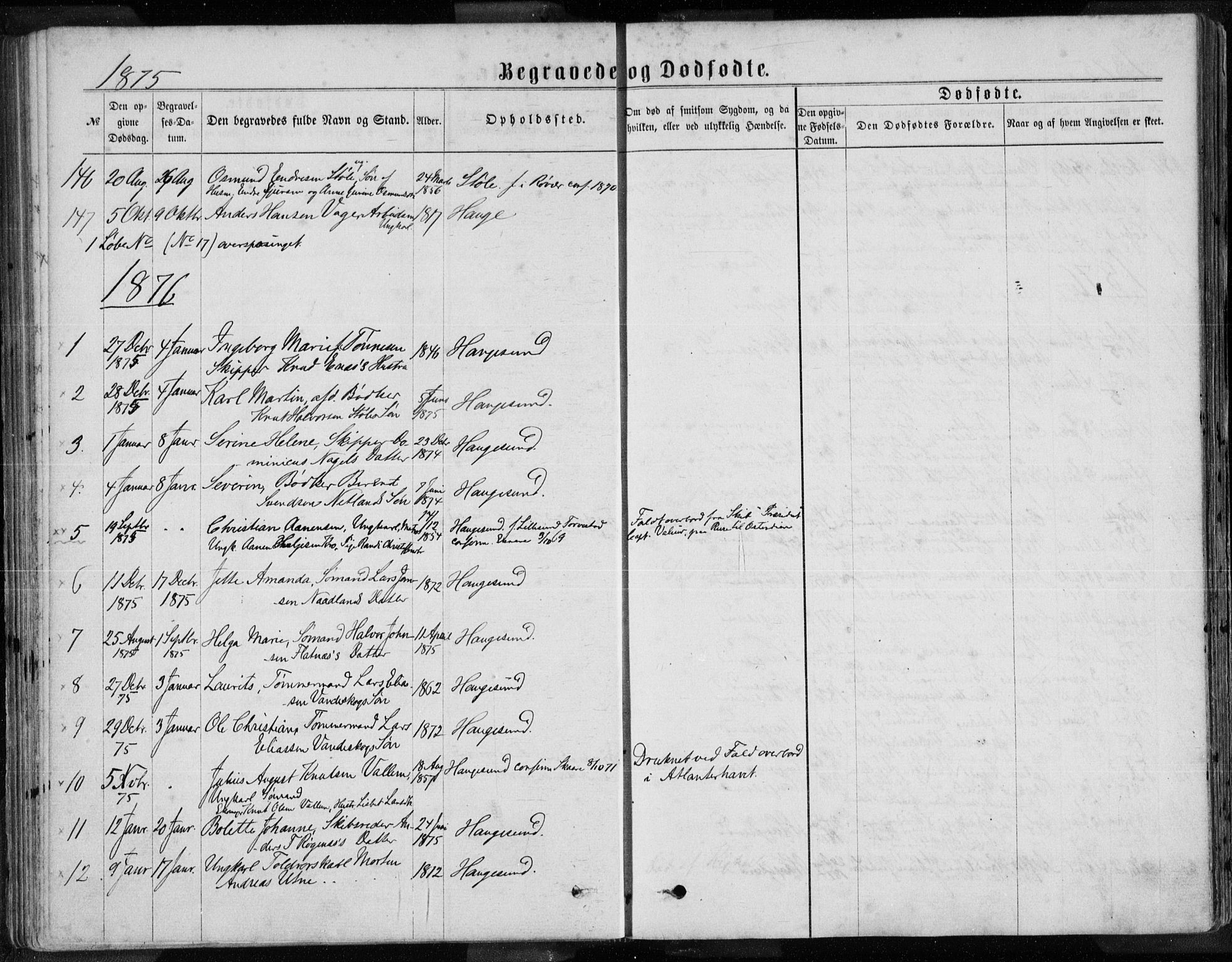 Torvastad sokneprestkontor, AV/SAST-A -101857/H/Ha/Haa/L0013: Ministerialbok nr. A 12.2, 1867-1877