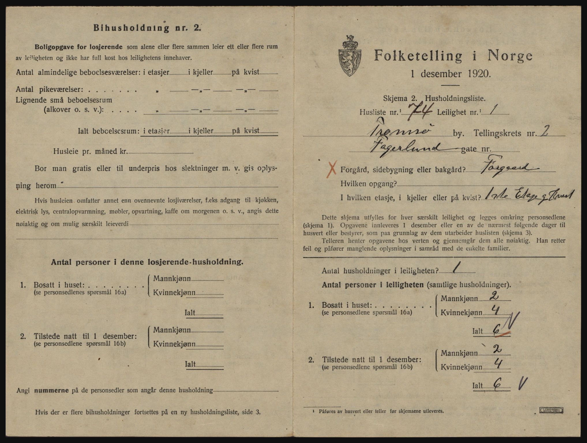 SATØ, Folketelling 1920 for 1902 Tromsø kjøpstad, 1920, s. 3025