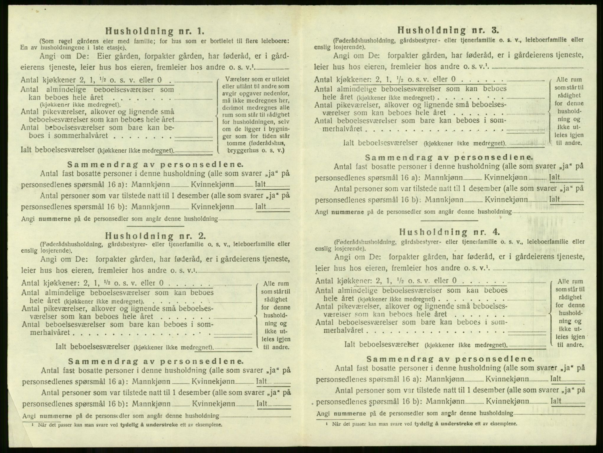 SAKO, Folketelling 1920 for 0719 Andebu herred, 1920, s. 1033