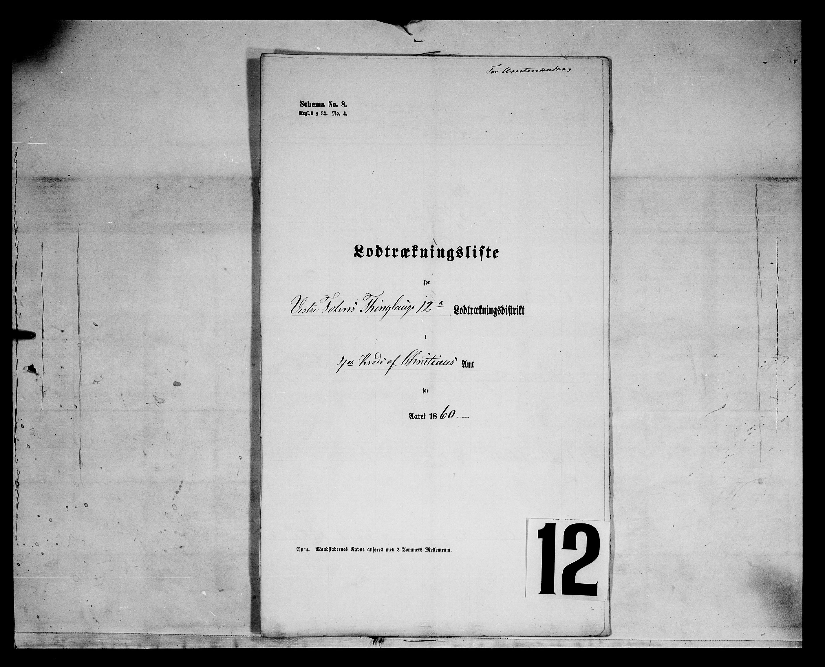 Fylkesmannen i Oppland, AV/SAH-FYO-002/1/K/Kg/L1167: Søndre og Nordre Land, Vestre Toten, 1860-1879, s. 7688