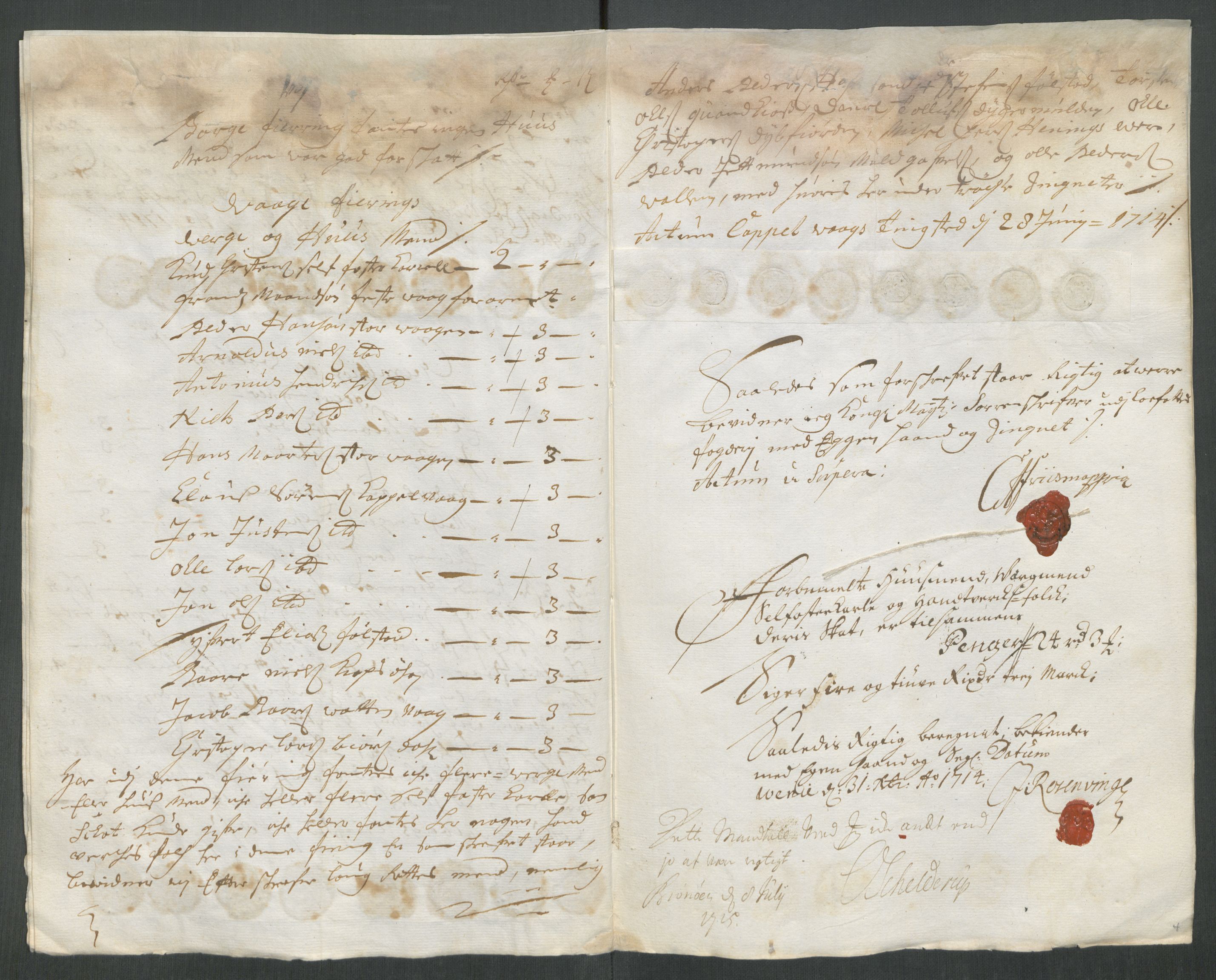Rentekammeret inntil 1814, Reviderte regnskaper, Fogderegnskap, AV/RA-EA-4092/R67/L4680: Fogderegnskap Vesterålen, Andenes og Lofoten, 1714, s. 76
