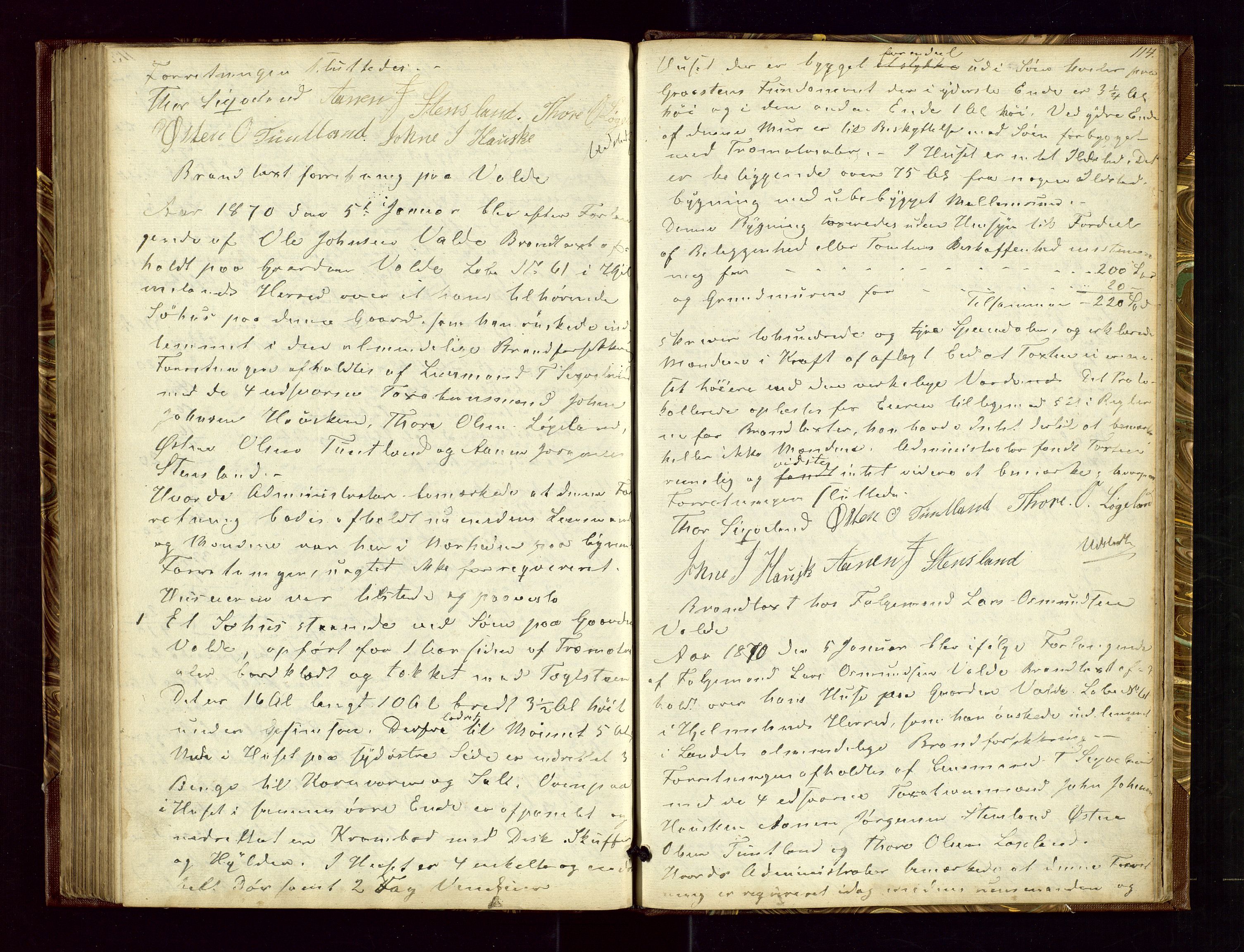 Hjelmeland lensmannskontor, AV/SAST-A-100439/Goa/L0001: Branntakstprotokoll, 1846-1872, s. 113b-114a