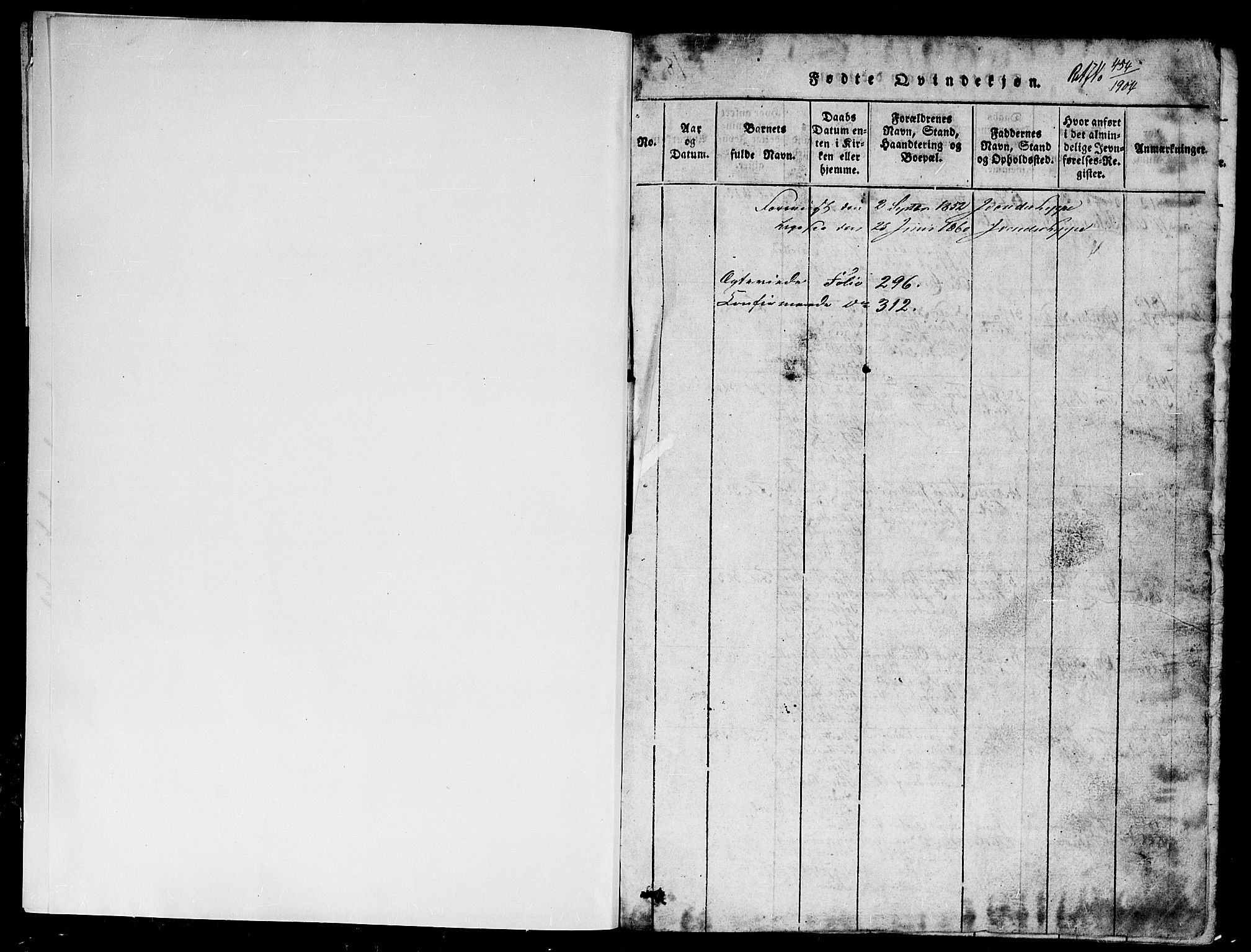 Gjerstad sokneprestkontor, AV/SAK-1111-0014/F/Fb/Fbb/L0001: Klokkerbok nr. B 1, 1813-1863