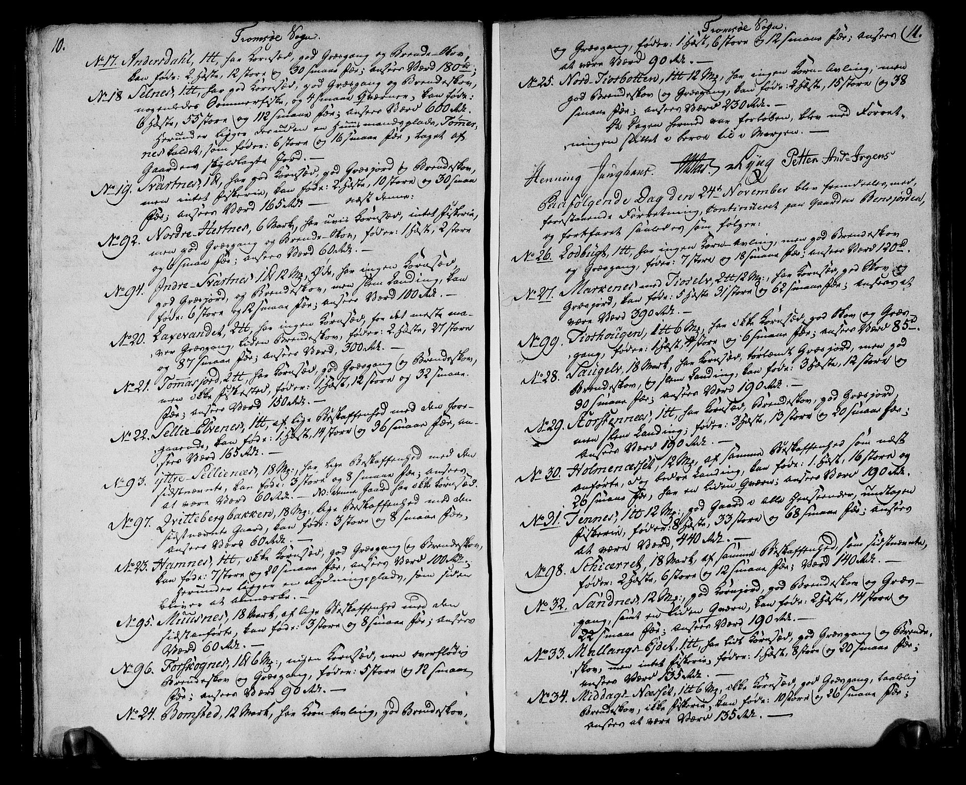 Rentekammeret inntil 1814, Realistisk ordnet avdeling, RA/EA-4070/N/Ne/Nea/L0166: Senja og Tromsø fogderi. Deliberasjonsprotokoll for Tromsø, 1803, s. 8