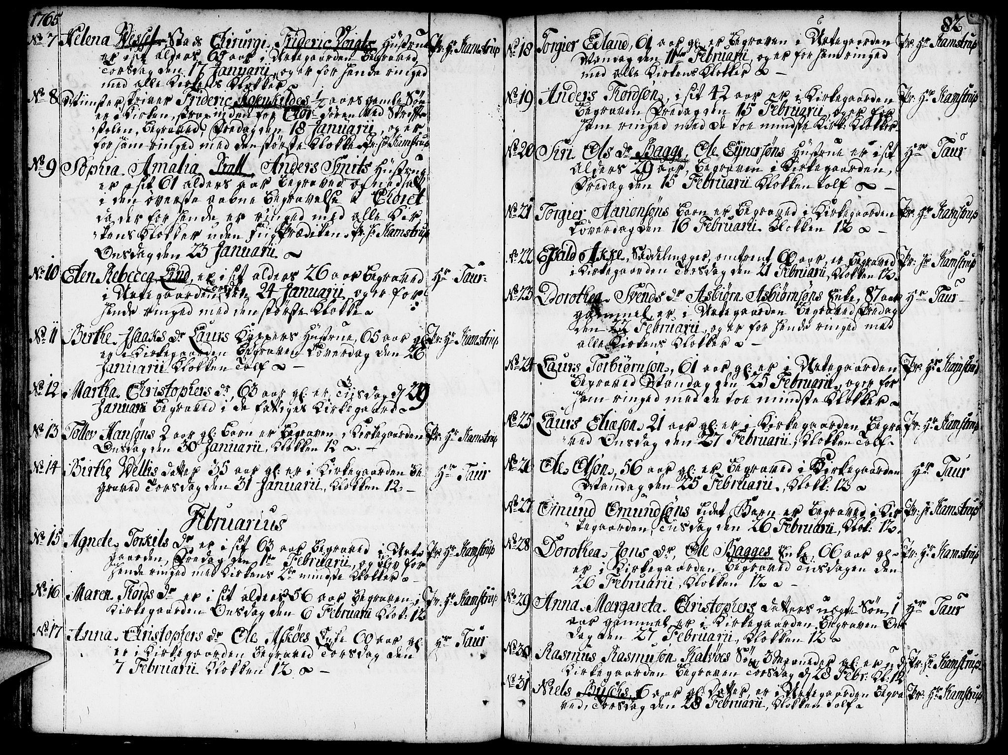Domkirken sokneprestkontor, SAST/A-101812/001/30/30BA/L0005: Ministerialbok nr. A 5, 1744-1788, s. 82