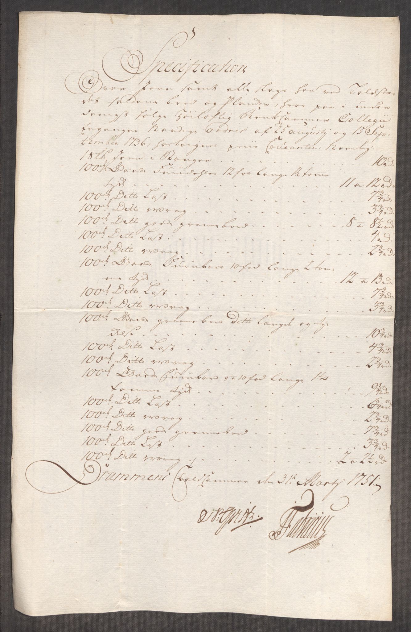Rentekammeret inntil 1814, Realistisk ordnet avdeling, AV/RA-EA-4070/Oe/L0004: [Ø1]: Priskuranter, 1749-1752, s. 539