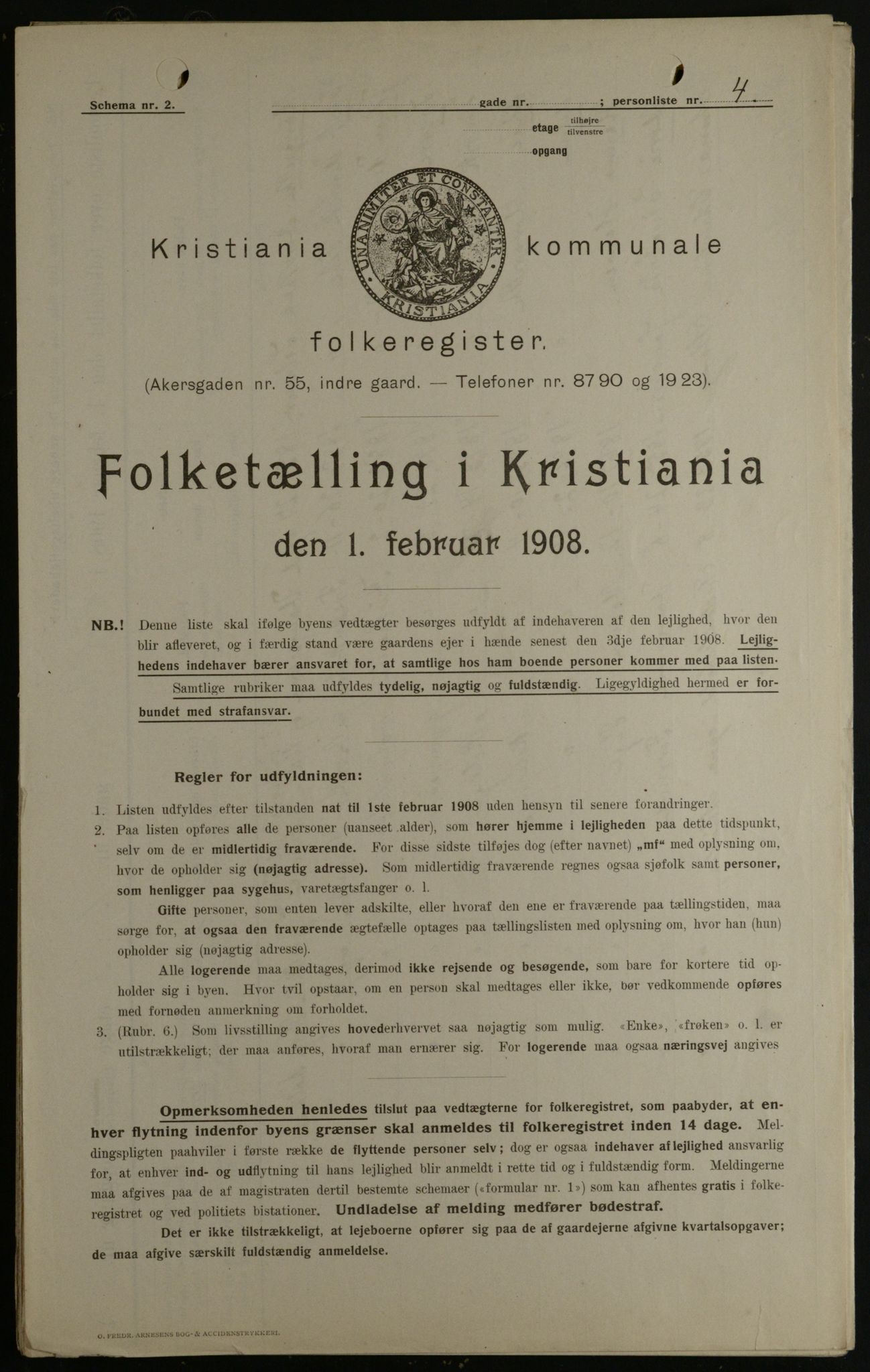 OBA, Kommunal folketelling 1.2.1908 for Kristiania kjøpstad, 1908, s. 73024