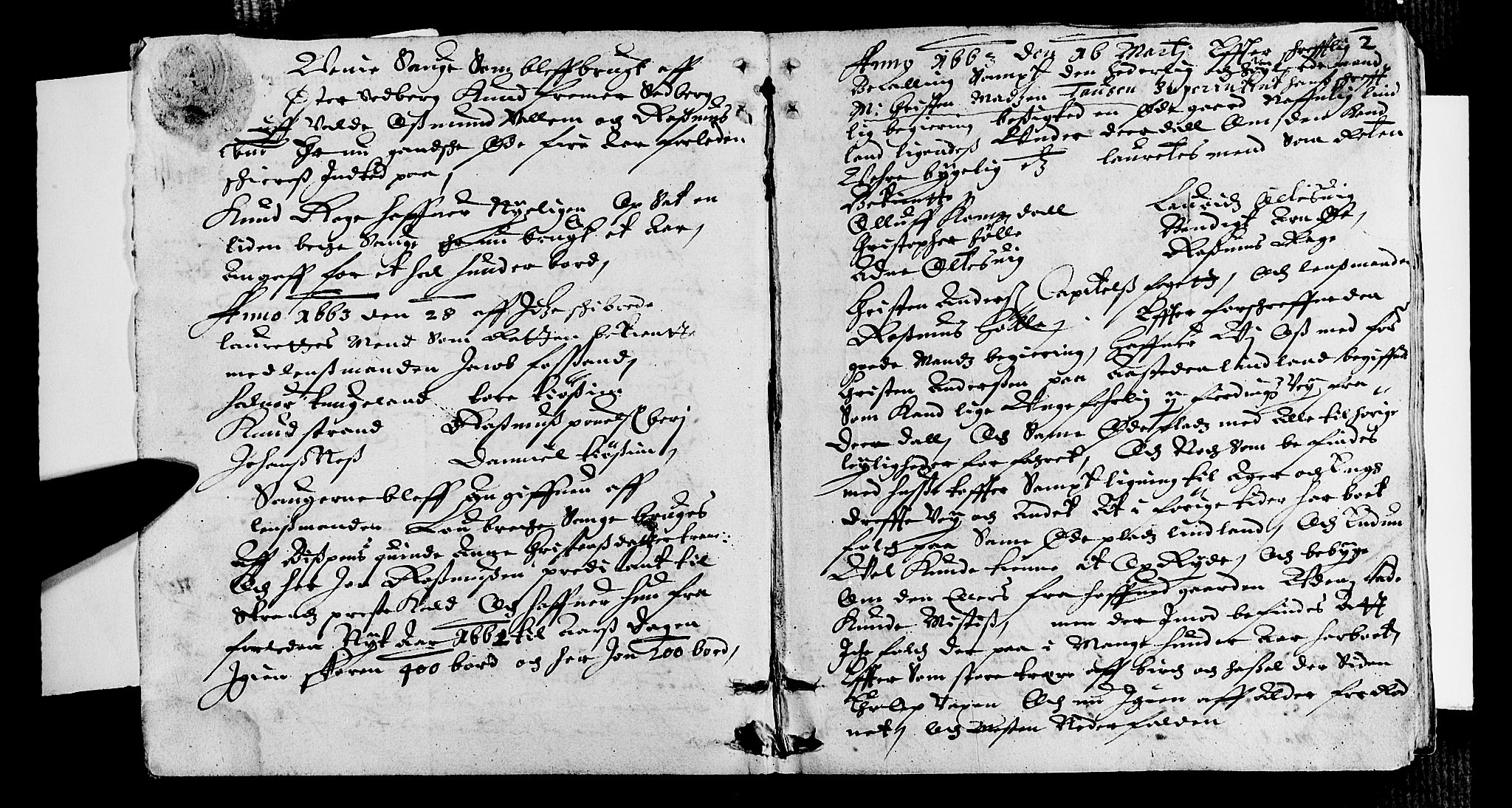 Ryfylke tingrett, AV/SAST-A-100055/001/I/IB/IBA/L0030: Tingbok, Ryfylke, 1663, s. 1b-2a