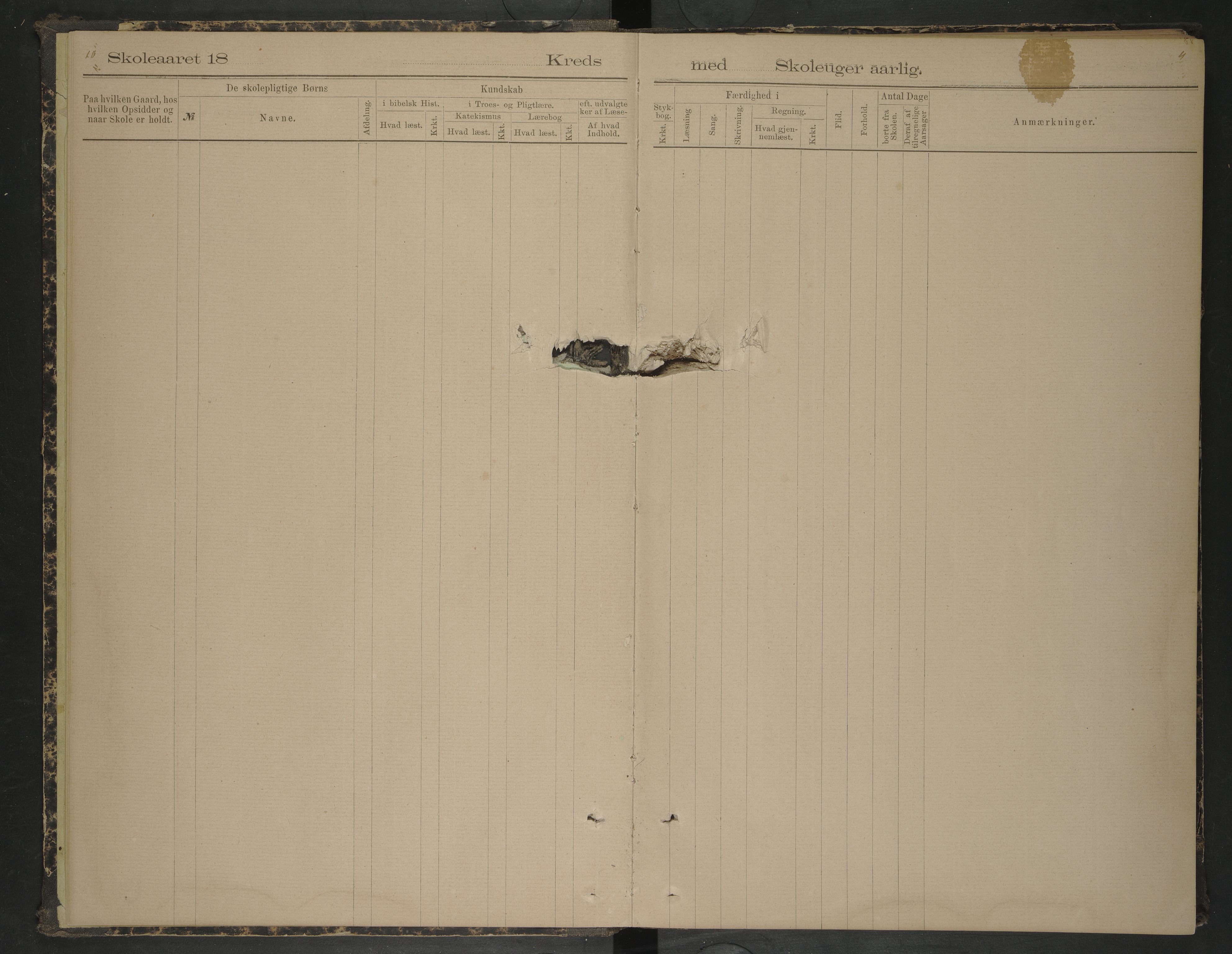 Ankenes kommune.Ymse skolekretser, AIN/K-18550.510.01/F/Fa/L0006: Bakkefjord/Bjerkvik/Hartvikvann/Herjangen/Rombakkens m.m, 1887-1892