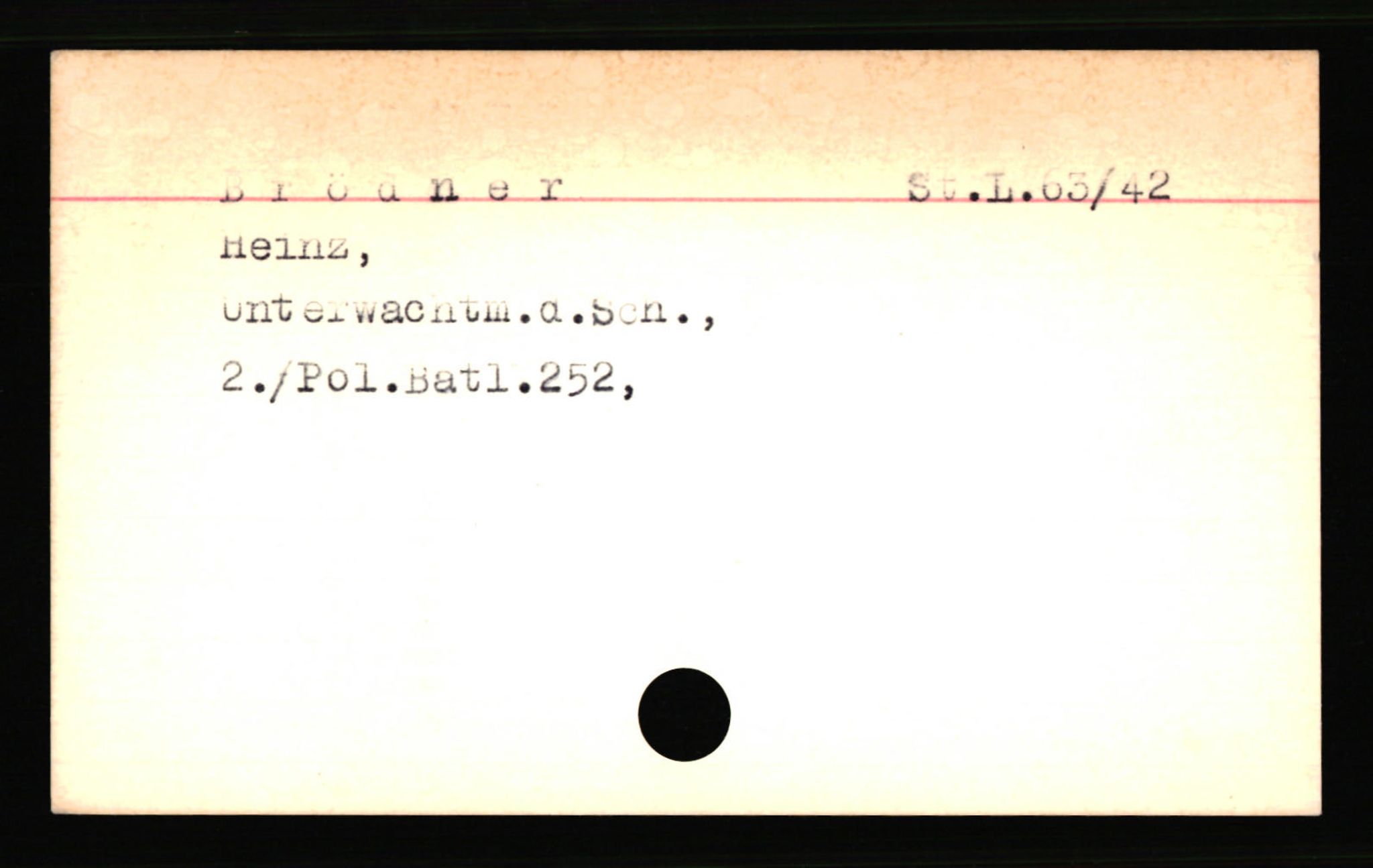 SS- und Polizeigericht Nord (IX), AV/RA-RAFA-3182/0001/C/Ca/L0001: kartotekkort for personer alfabetisk på etternavn: A-C, 1940-1945, s. 659