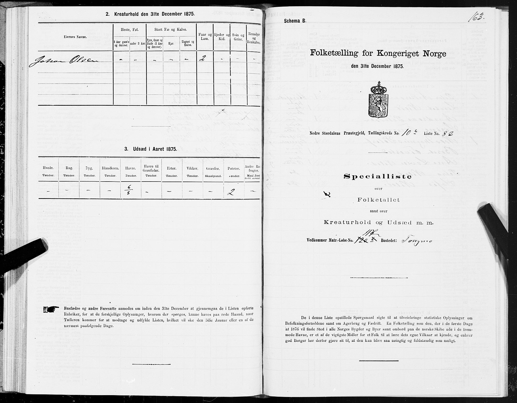 SAT, Folketelling 1875 for 1714P Nedre Stjørdal prestegjeld, 1875, s. 5163