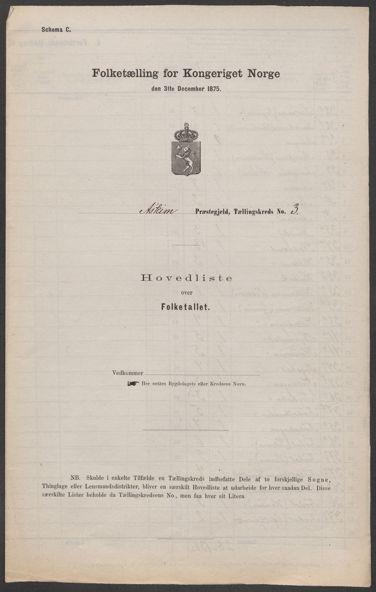 RA, Folketelling 1875 for 0124P Askim prestegjeld, 1875, s. 7