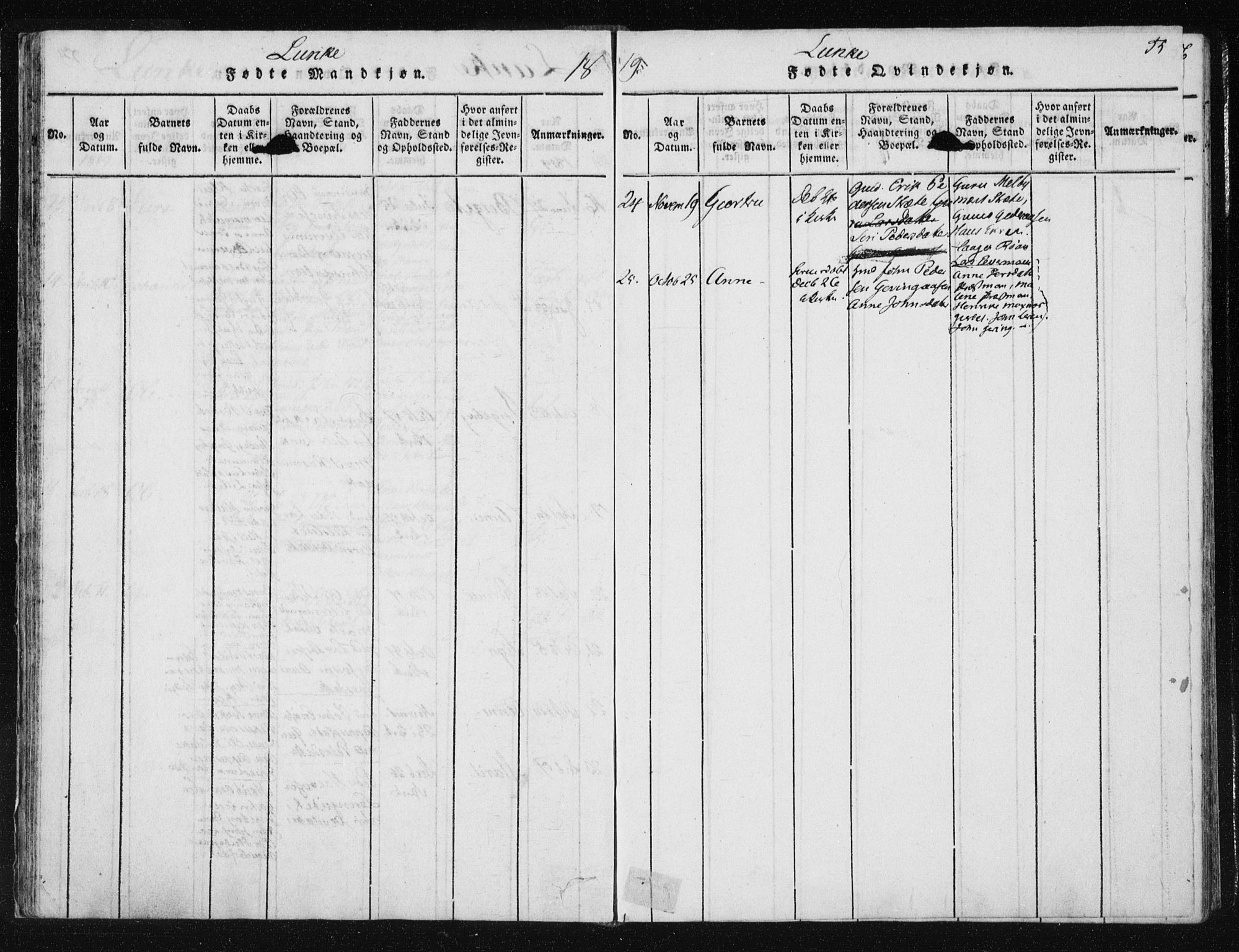 Ministerialprotokoller, klokkerbøker og fødselsregistre - Nord-Trøndelag, SAT/A-1458/709/L0061: Ministerialbok nr. 709A08 /3, 1815-1819, s. 55