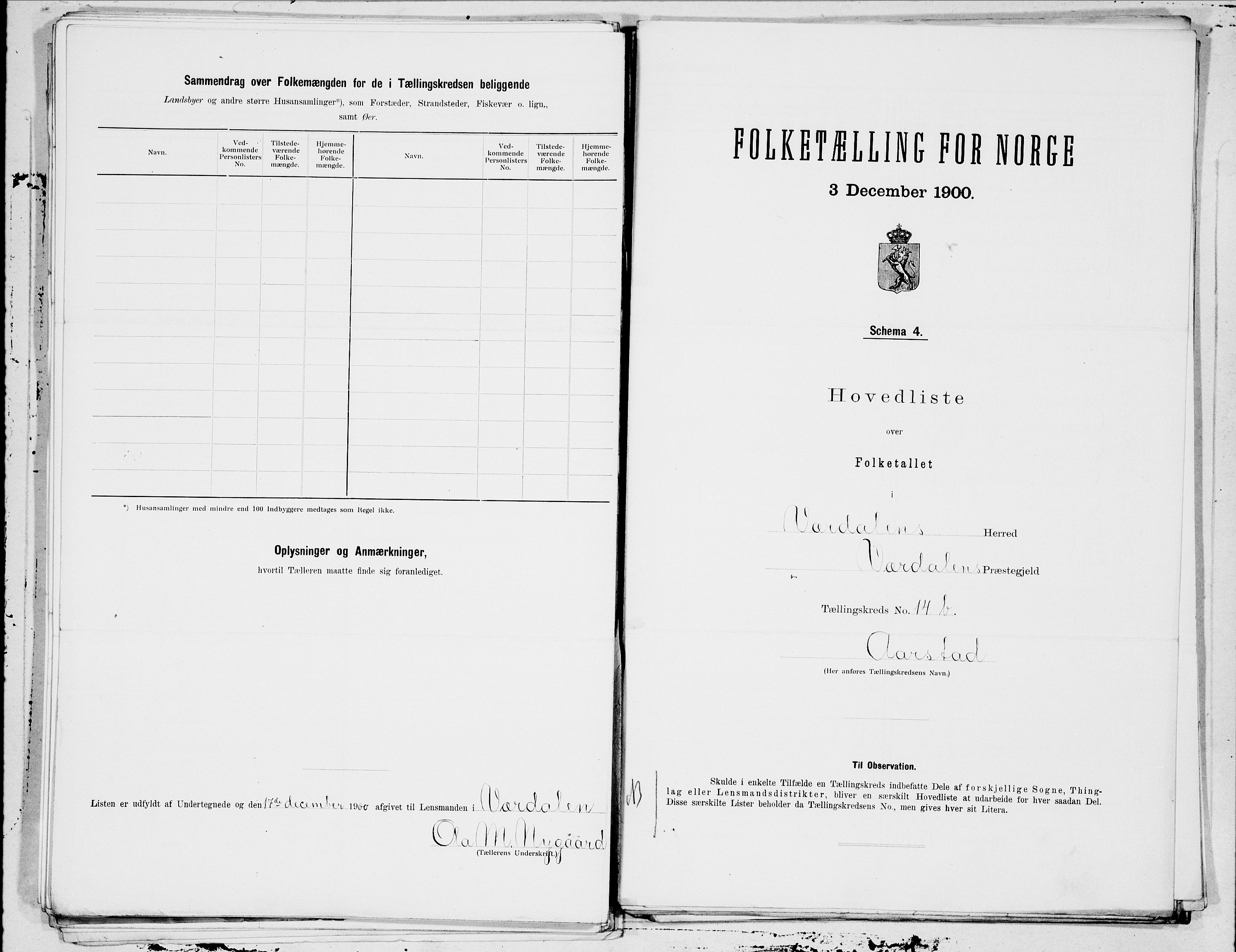 SAT, Folketelling 1900 for 1721 Verdal herred, 1900, s. 34