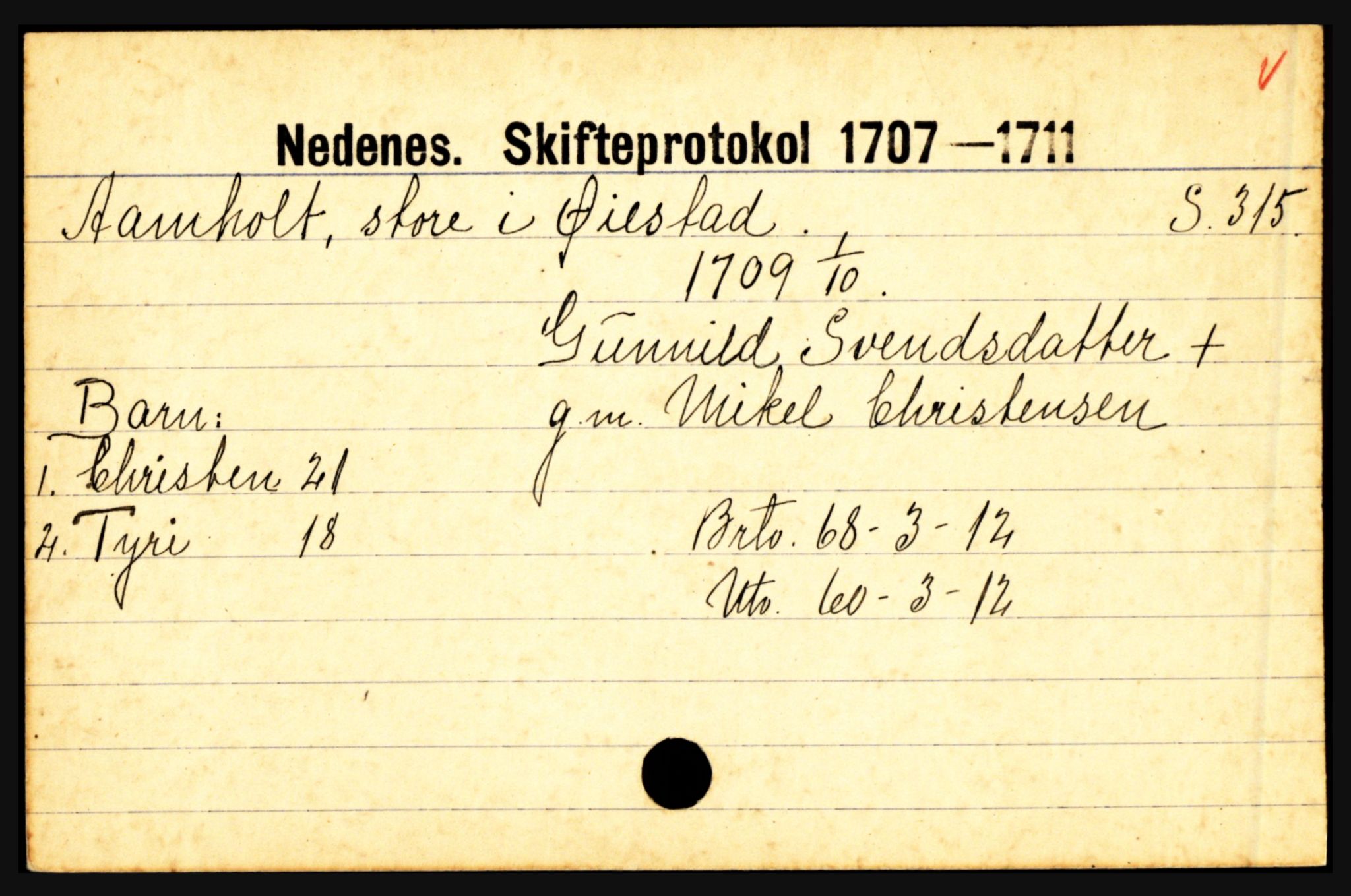 Nedenes sorenskriveri før 1824, AV/SAK-1221-0007/H, s. 34953