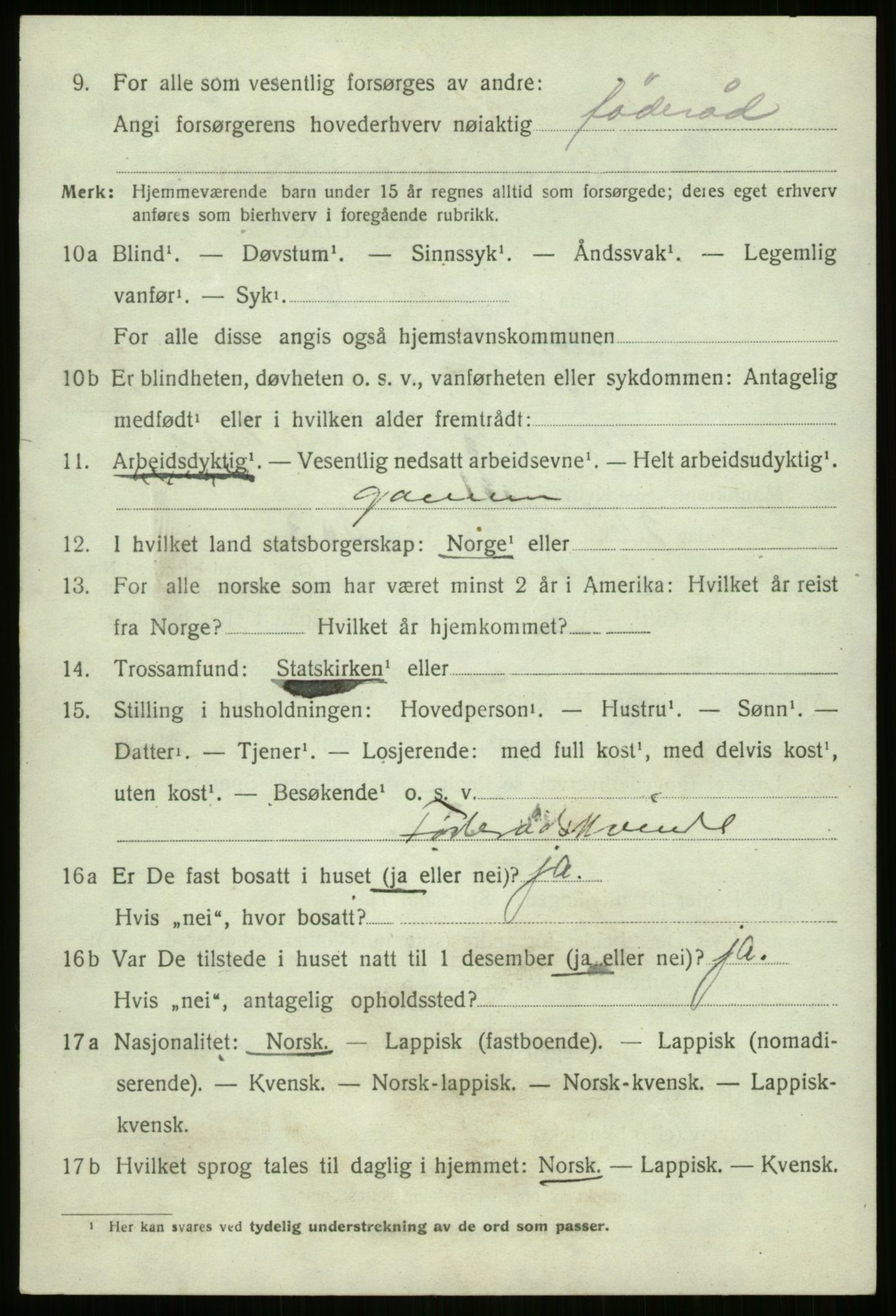 SATØ, Folketelling 1920 for 1915 Bjarkøy herred, 1920, s. 2262