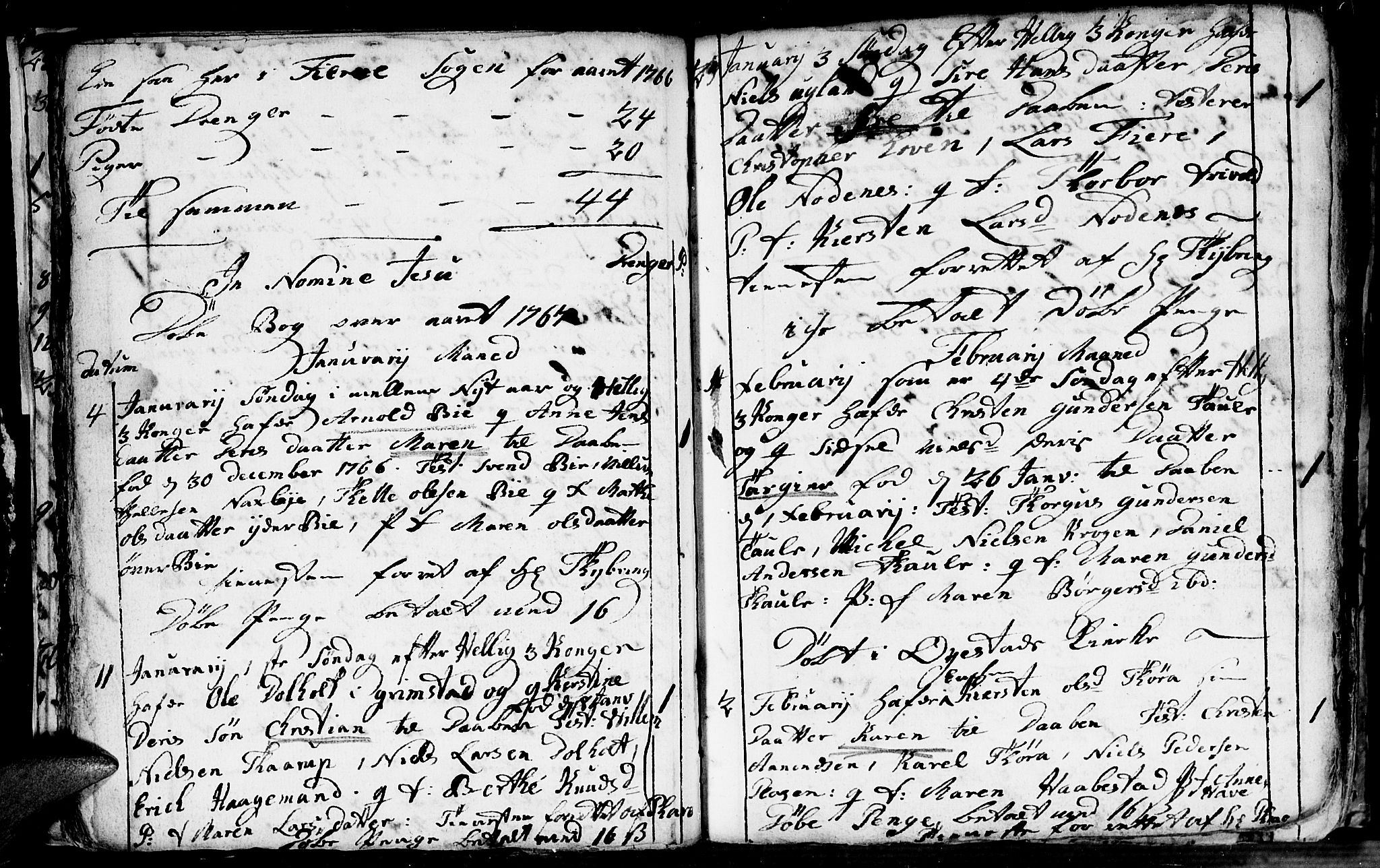 Fjære sokneprestkontor, AV/SAK-1111-0011/F/Fb/L0004: Klokkerbok nr. B 4, 1766-1785, s. 30b-31a