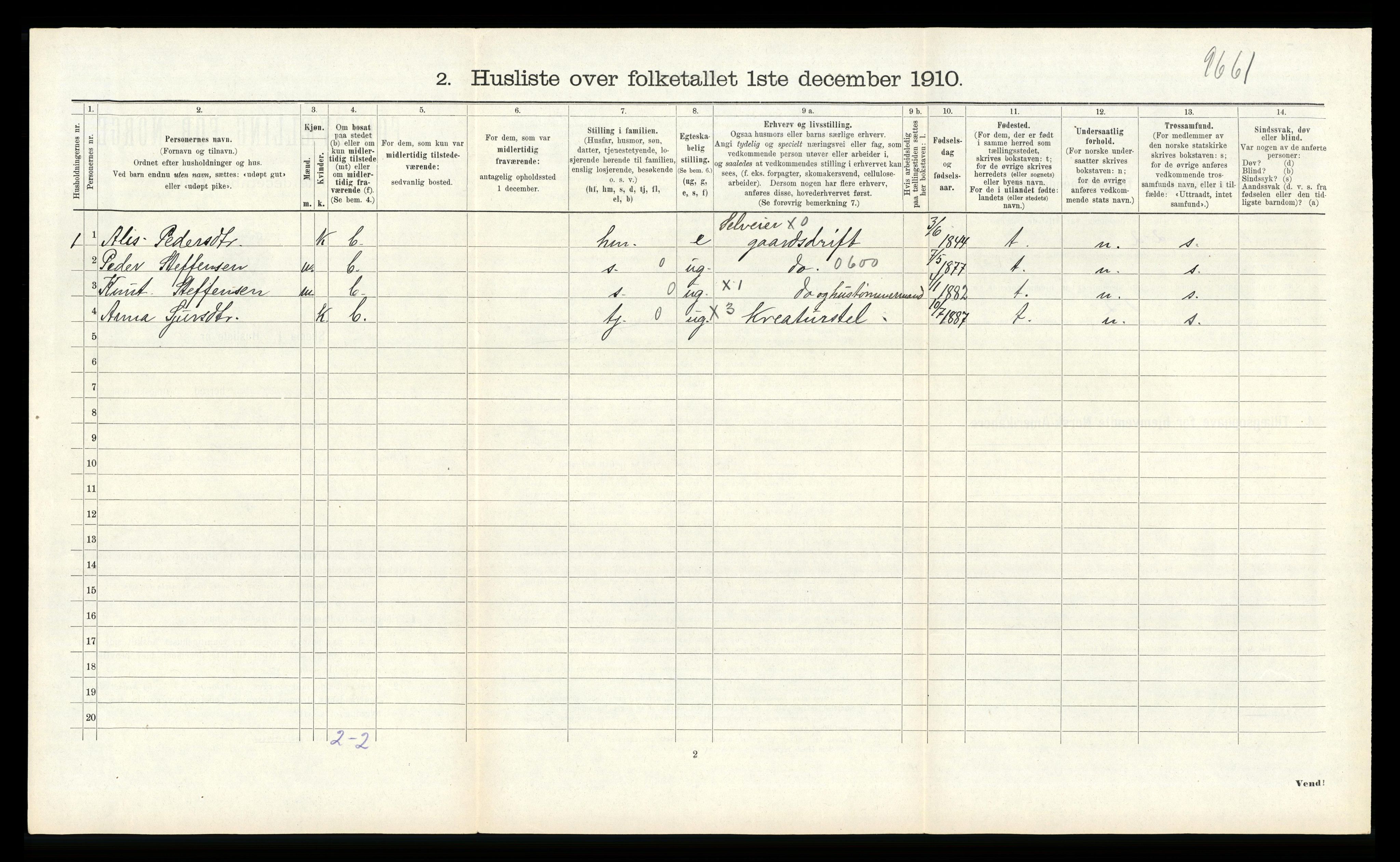 RA, Folketelling 1910 for 1212 Skånevik herred, 1910, s. 462