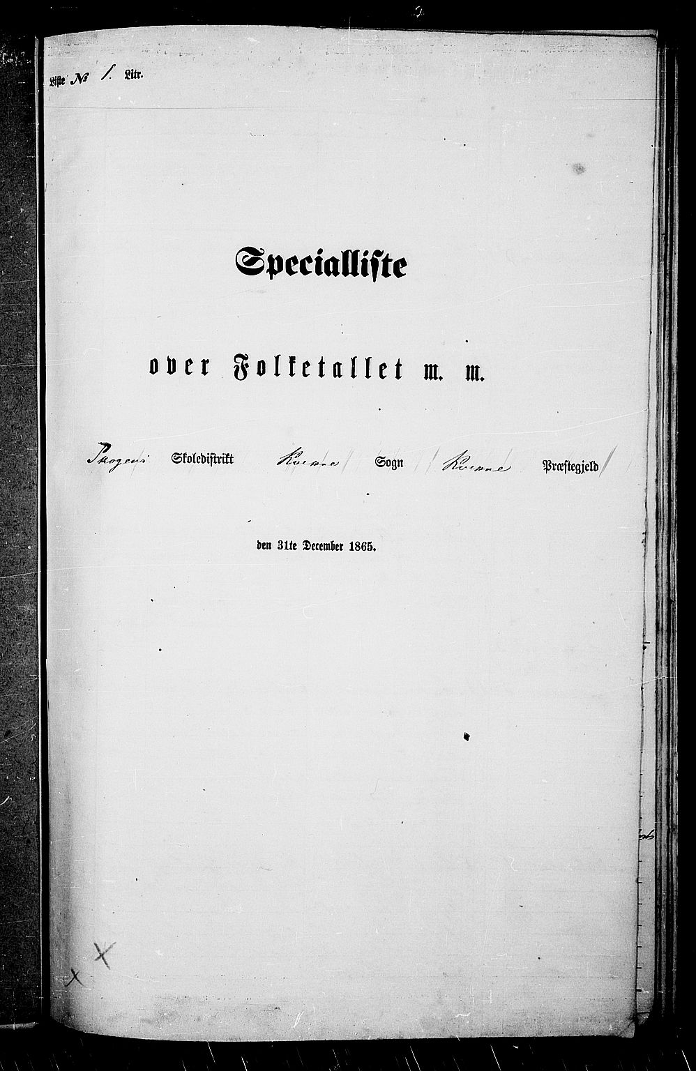 RA, Folketelling 1865 for 0440P Kvikne prestegjeld, 1865, s. 7
