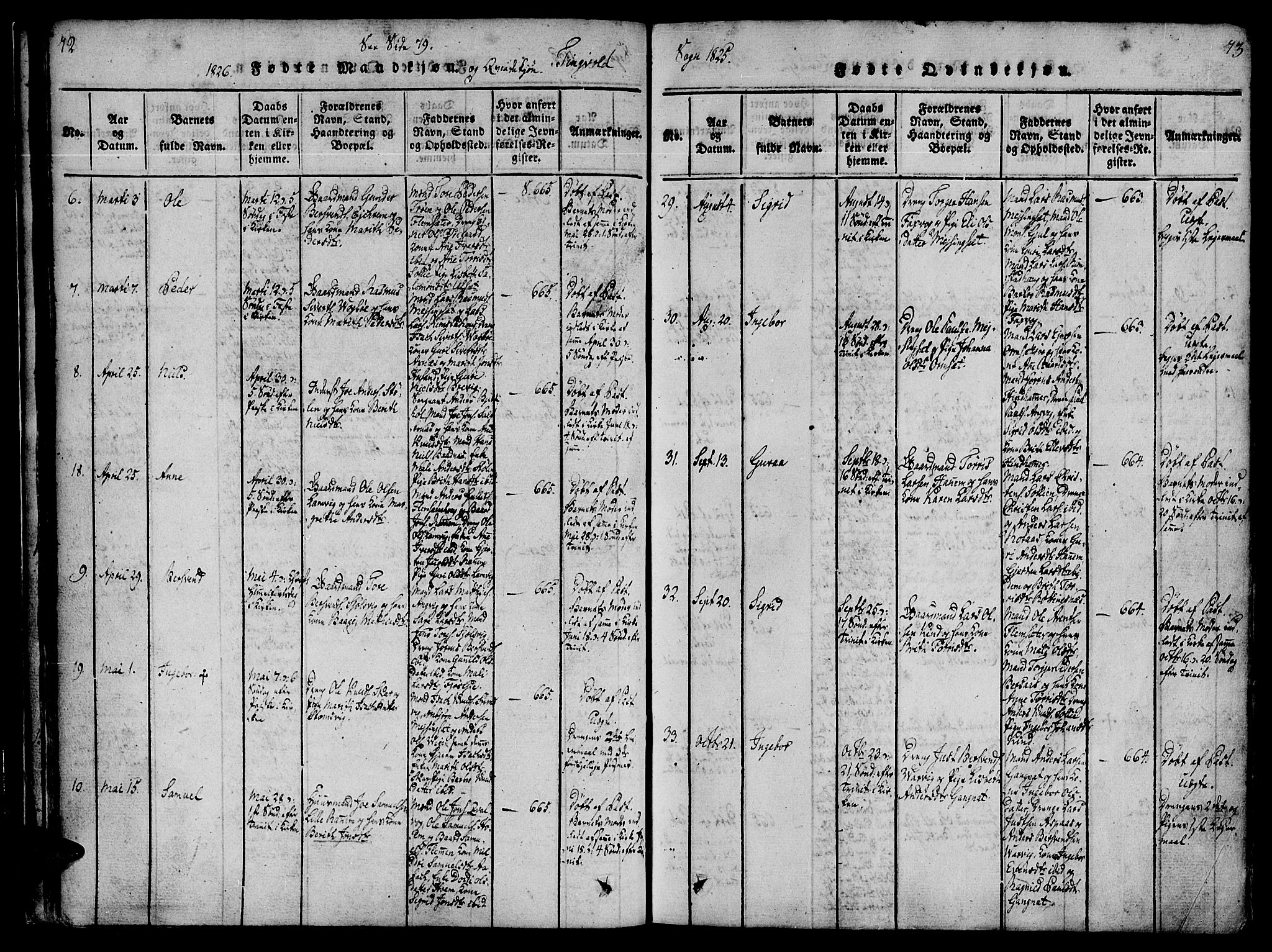 Ministerialprotokoller, klokkerbøker og fødselsregistre - Møre og Romsdal, AV/SAT-A-1454/586/L0982: Ministerialbok nr. 586A08, 1819-1829, s. 72-73