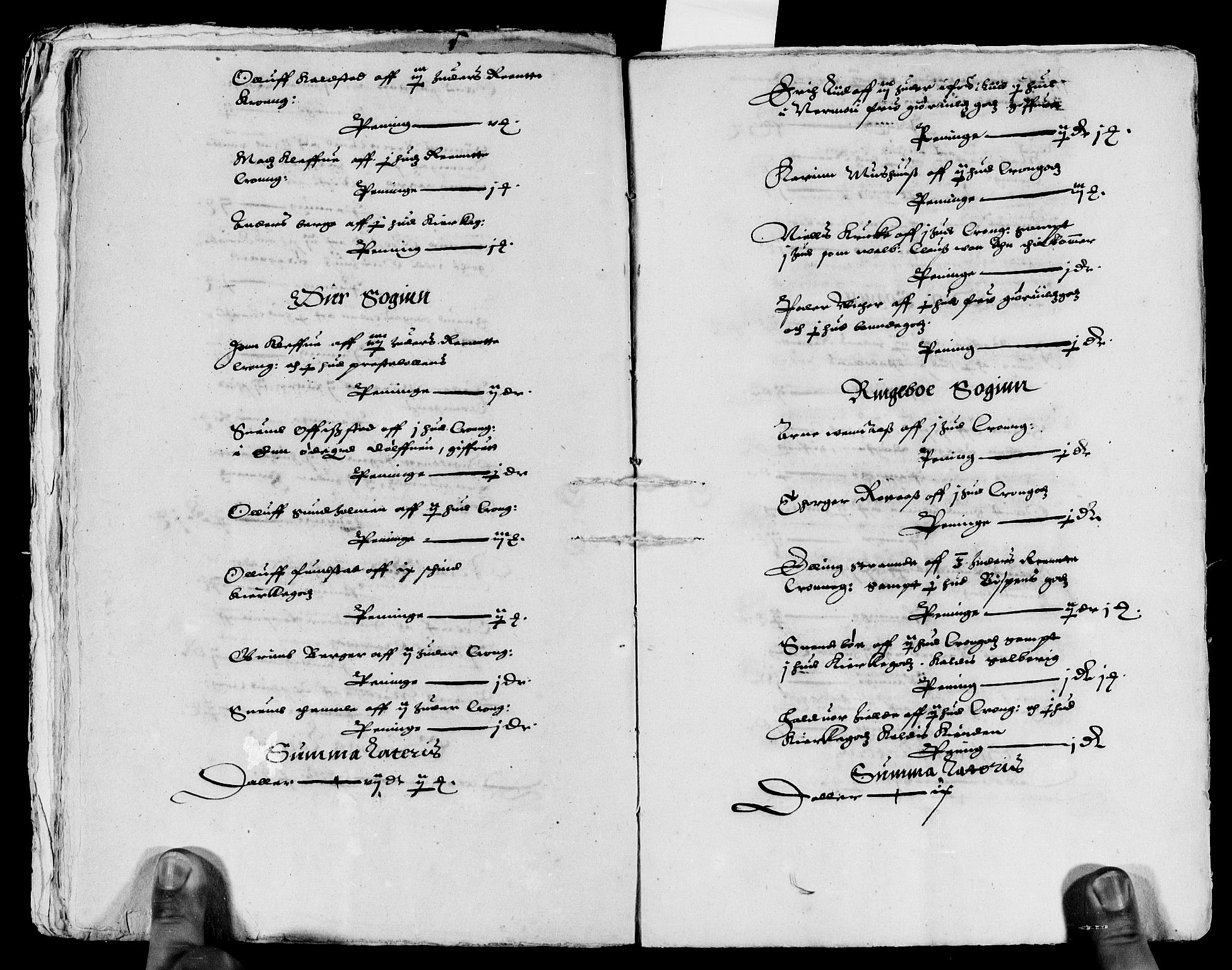 Rentekammeret inntil 1814, Reviderte regnskaper, Lensregnskaper, AV/RA-EA-5023/R/Rb/Rba/L0036: Akershus len, 1614-1615