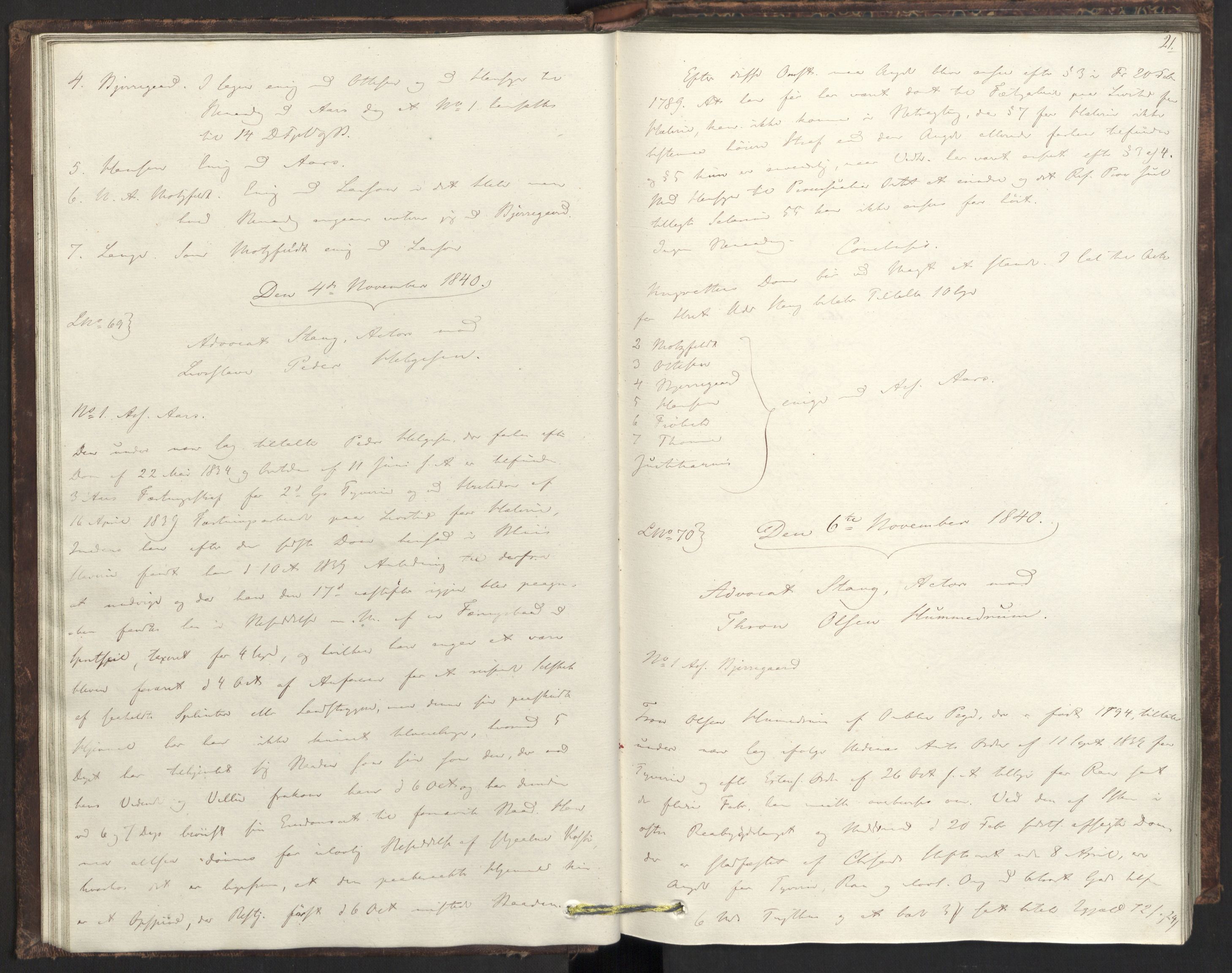 Høyesterett, AV/RA-S-1002/E/Eb/Eba/L0031: Voteringsprotokoll, 1840-1841, s. 20b-21a