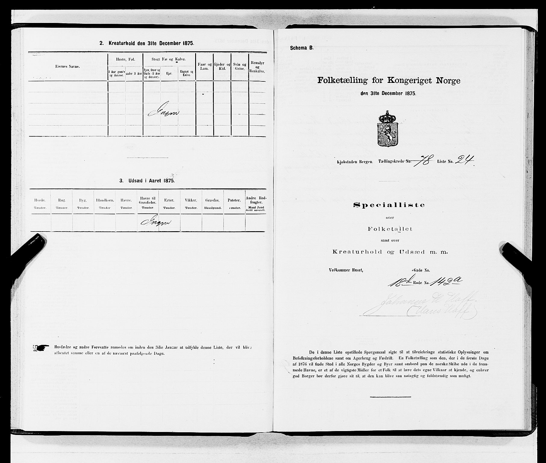 SAB, Folketelling 1875 for 1301 Bergen kjøpstad, 1875, s. 4226