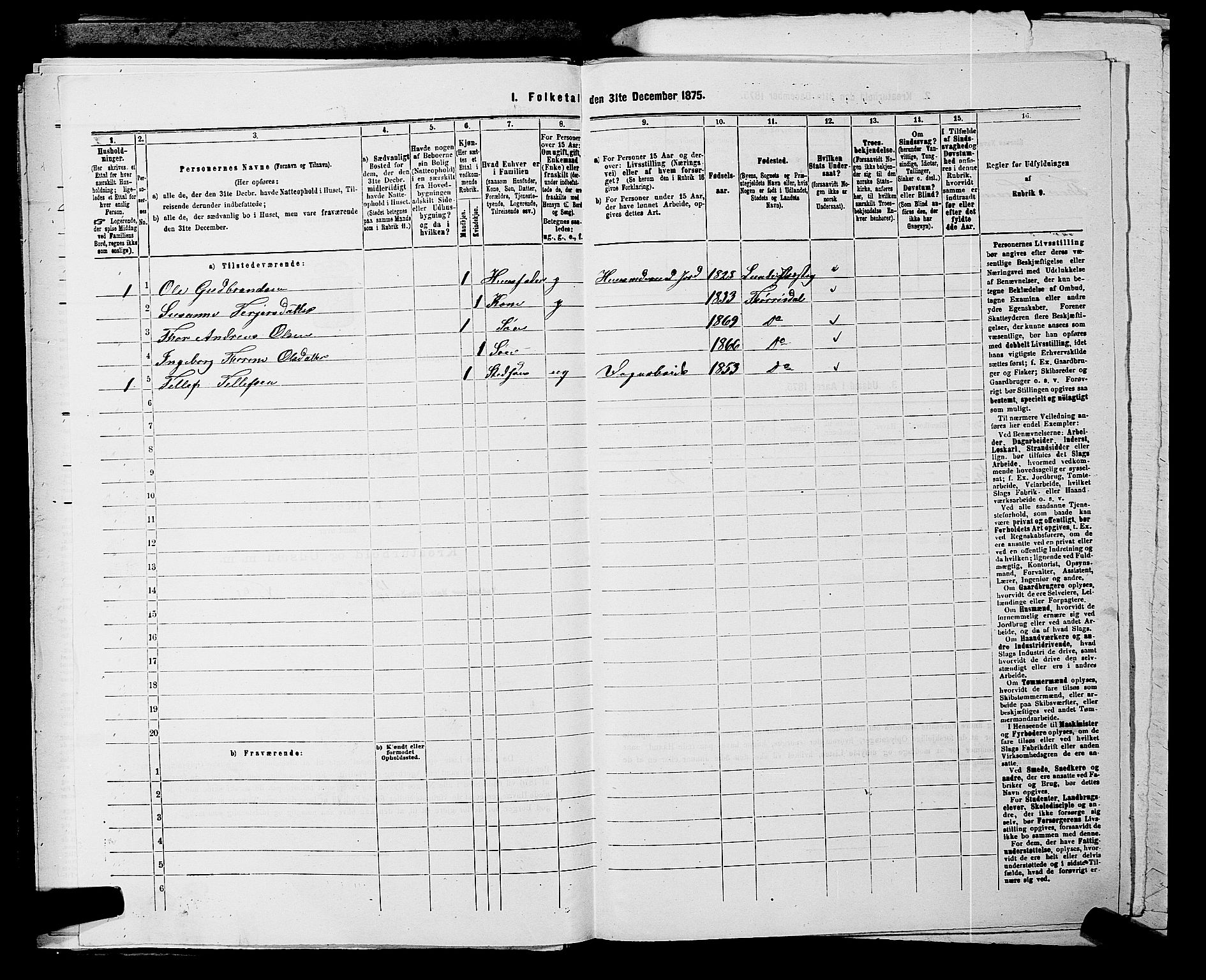 SAKO, Folketelling 1875 for 0817P Drangedal prestegjeld, 1875, s. 993