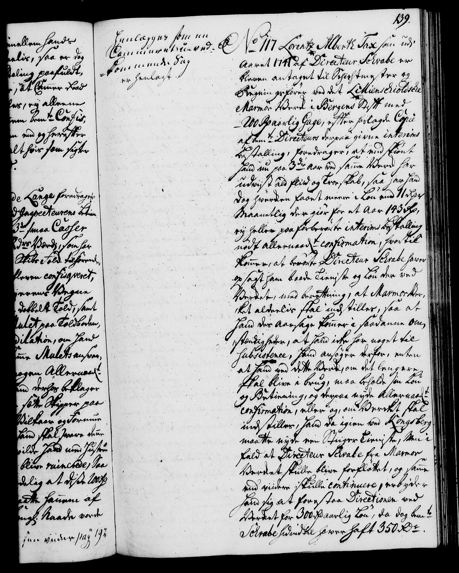 Rentekammeret, Kammerkanselliet, RA/EA-3111/G/Gh/Gha/L0025: Norsk ekstraktmemorialprotokoll (merket RK 53.70), 1743-1744, s. 139