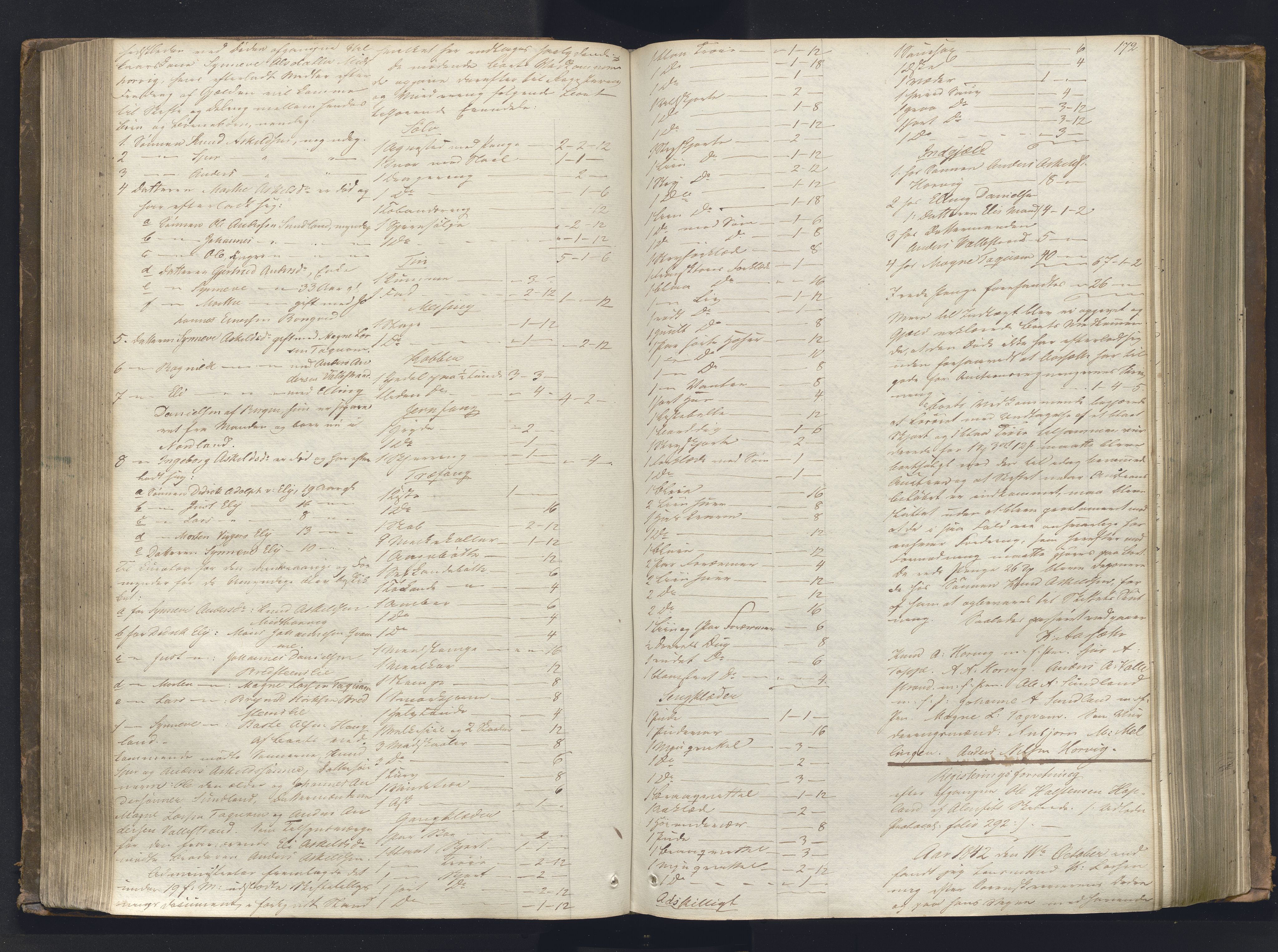 Nordhordland sorenskrivar, AV/SAB-A-2901/1/H/Hb/L0001: Registreringsprotokollar, 1841-1845, s. 172