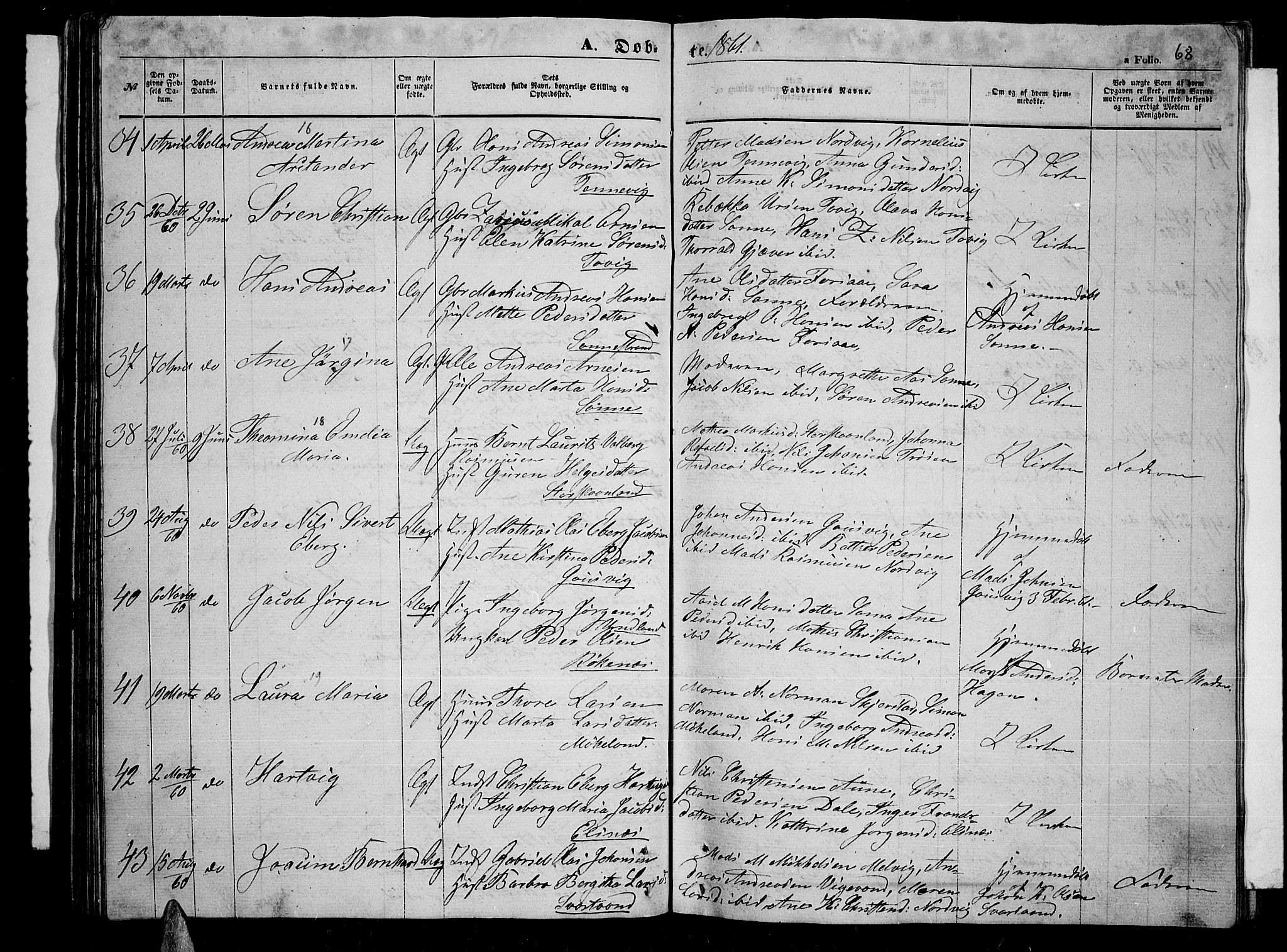 Trondenes sokneprestkontor, AV/SATØ-S-1319/H/Hb/L0007klokker: Klokkerbok nr. 7, 1855-1862, s. 68