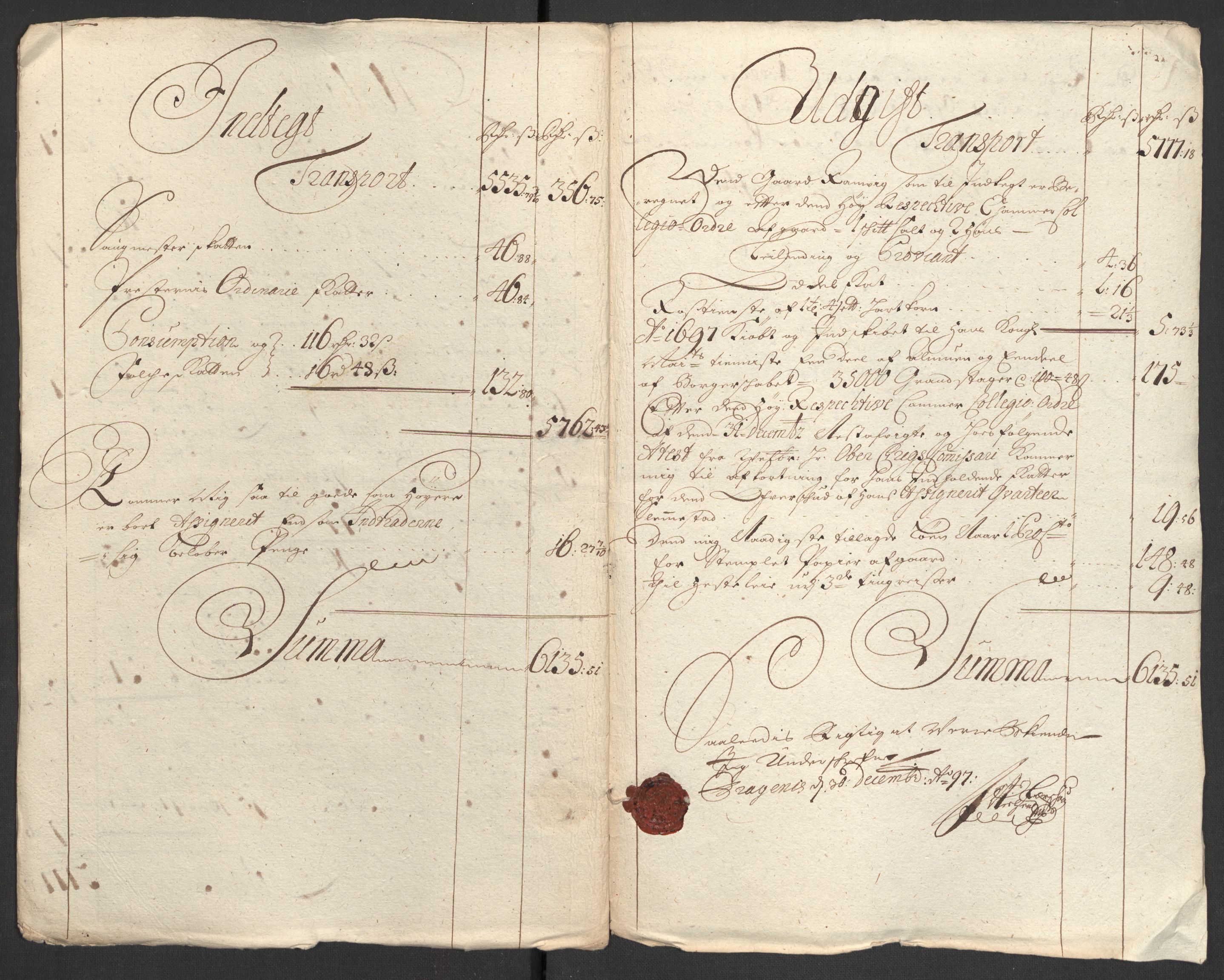 Rentekammeret inntil 1814, Reviderte regnskaper, Fogderegnskap, AV/RA-EA-4092/R30/L1695: Fogderegnskap Hurum, Røyken, Eiker og Lier, 1697, s. 6