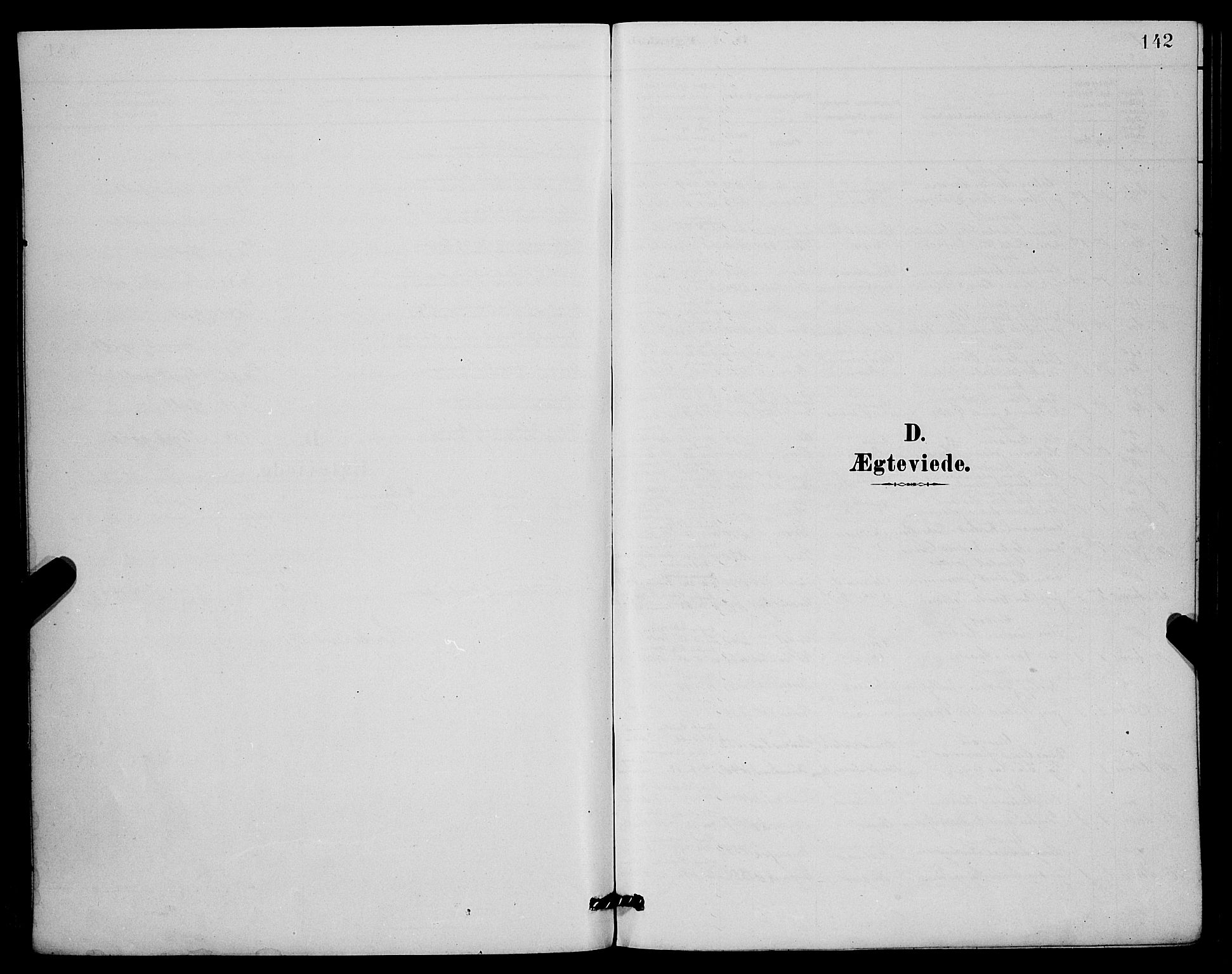 Mariakirken Sokneprestembete, SAB/A-76901/H/Hab/L0004: Klokkerbok nr. A 4, 1878-1892, s. 142