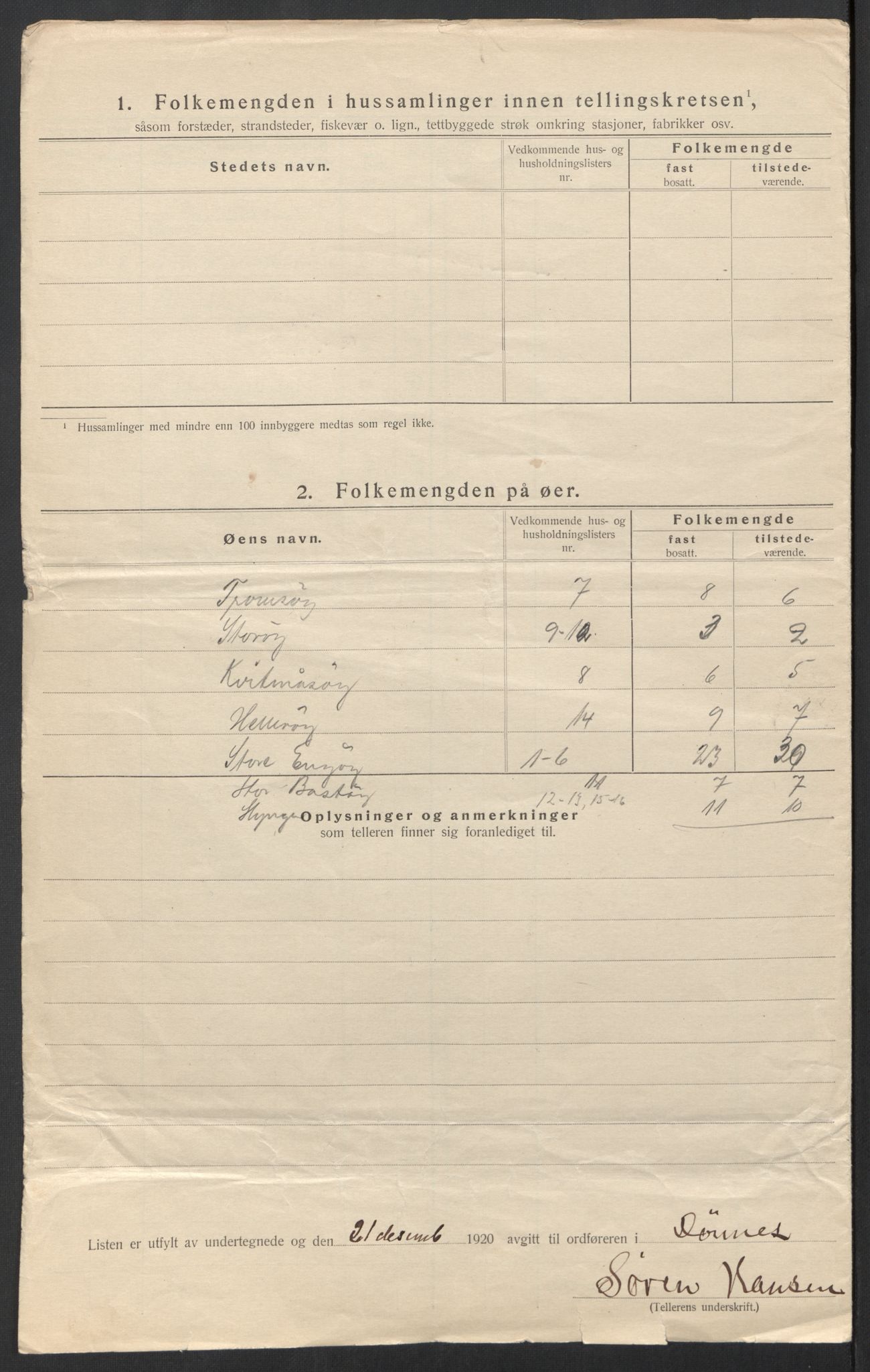 SAT, Folketelling 1920 for 1827 Dønnes herred, 1920, s. 23