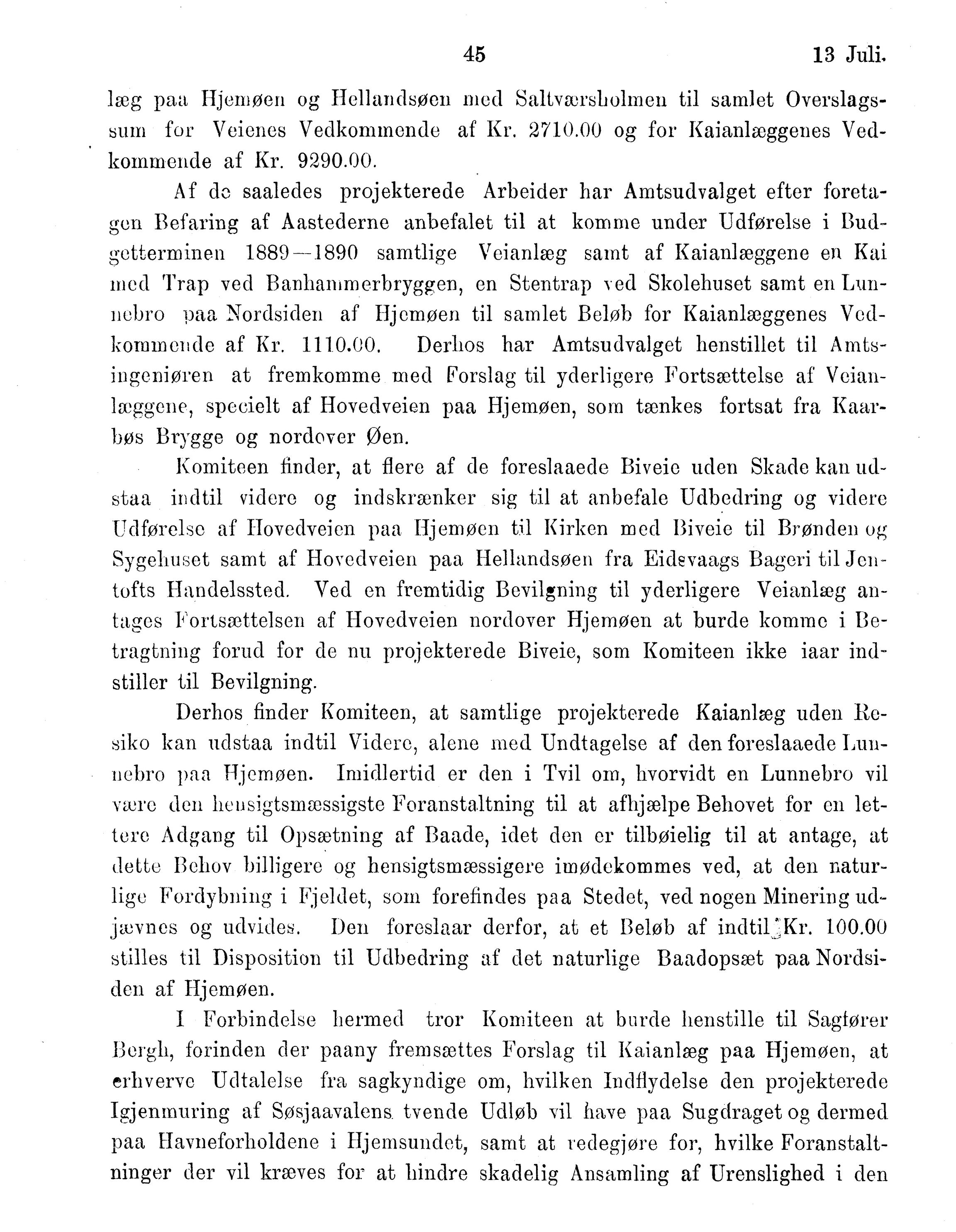 Nordland Fylkeskommune. Fylkestinget, AIN/NFK-17/176/A/Ac/L0015: Fylkestingsforhandlinger 1886-1890, 1886-1890