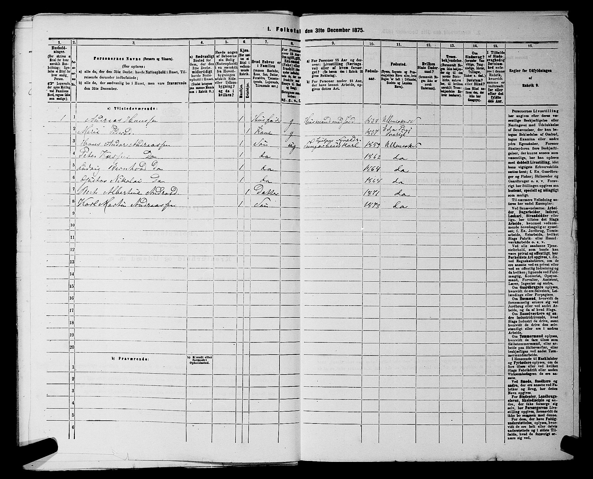 RA, Folketelling 1875 for 0235P Ullensaker prestegjeld, 1875, s. 1051