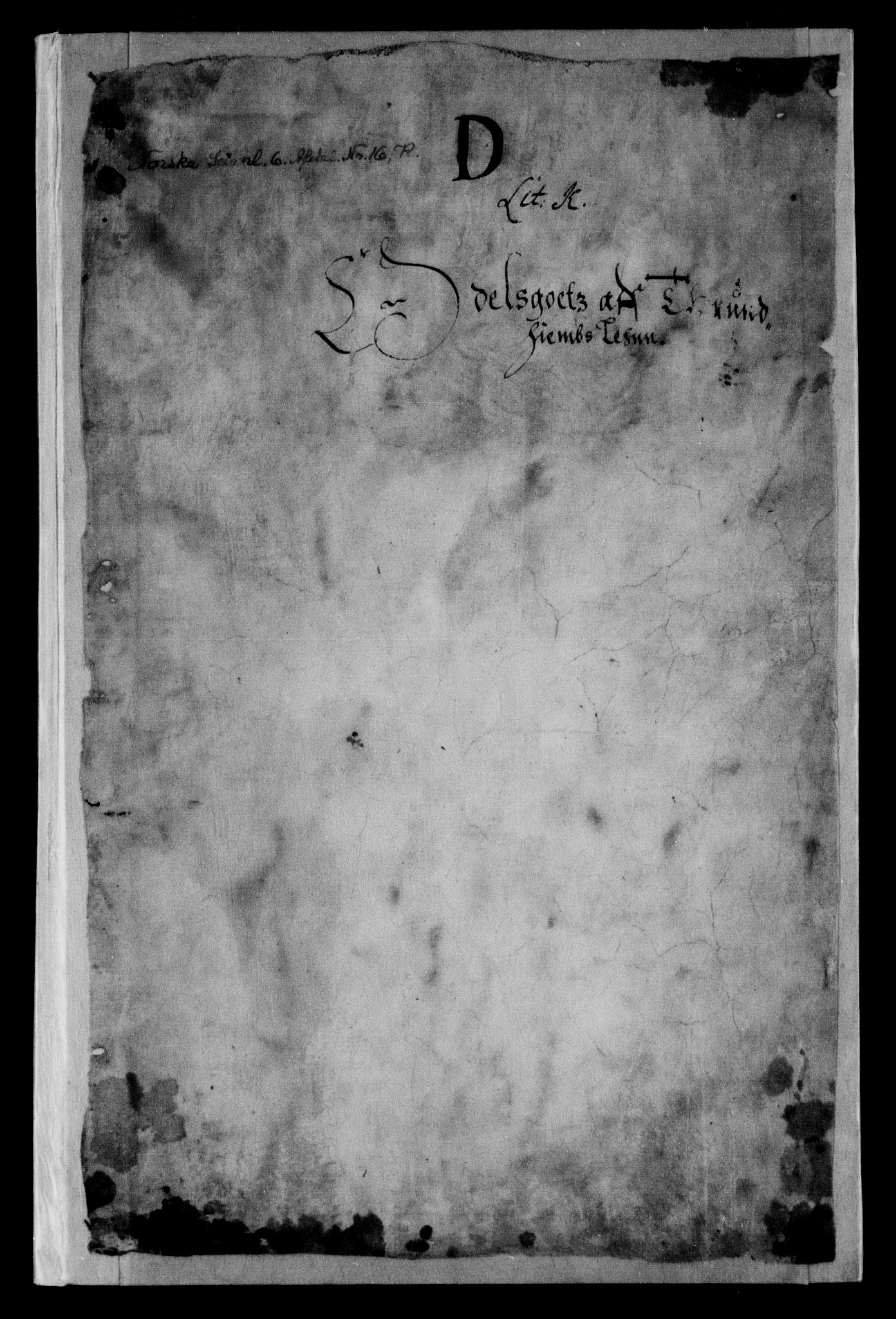 Danske Kanselli, Skapsaker, RA/EA-4061/F/L0027: Skap 9, pakke 133, litra F-K, 1587-1617, s. 267