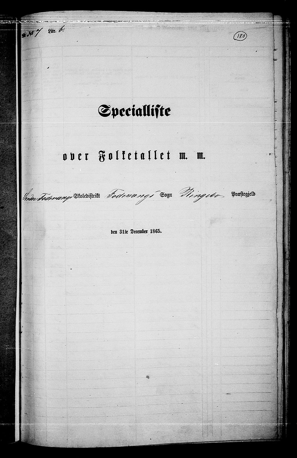 RA, Folketelling 1865 for 0520P Ringebu prestegjeld, 1865, s. 155