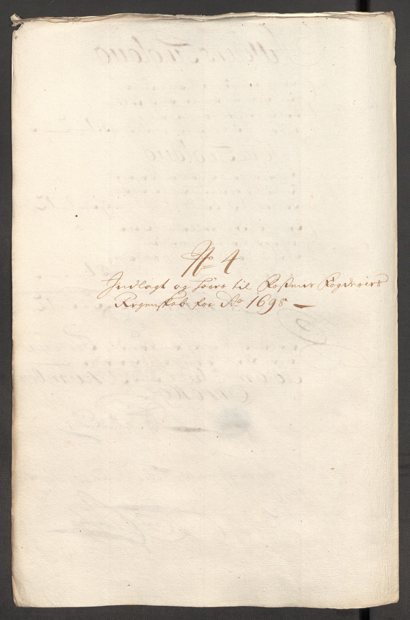 Rentekammeret inntil 1814, Reviderte regnskaper, Fogderegnskap, RA/EA-4092/R57/L3853: Fogderegnskap Fosen, 1698-1699, s. 43